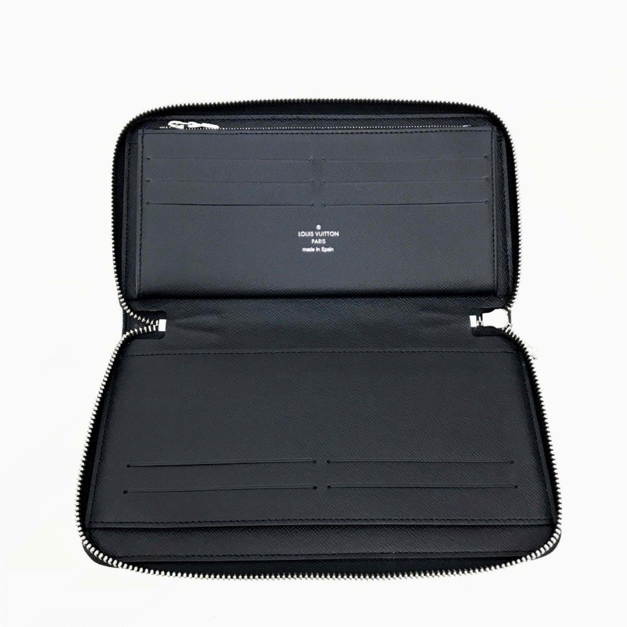 Louis Vuitton Louis Vuitton N40204 Damier Graphite Zip Around Long Wallet Black Multicolore Size ONE SIZE - 6 Thumbnail