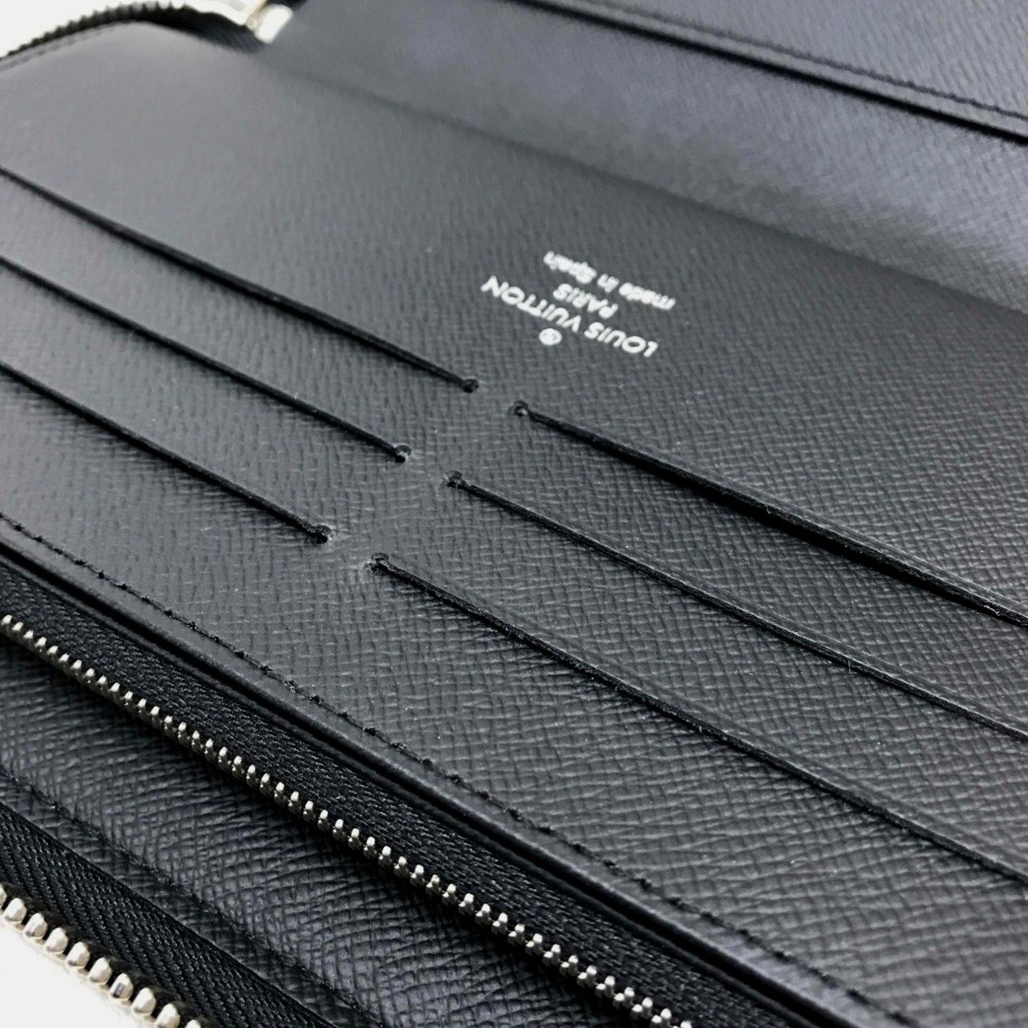 Louis Vuitton Louis Vuitton N40204 Damier Graphite Zip Around Long Wallet Black Multicolore Size ONE SIZE - 8 Thumbnail