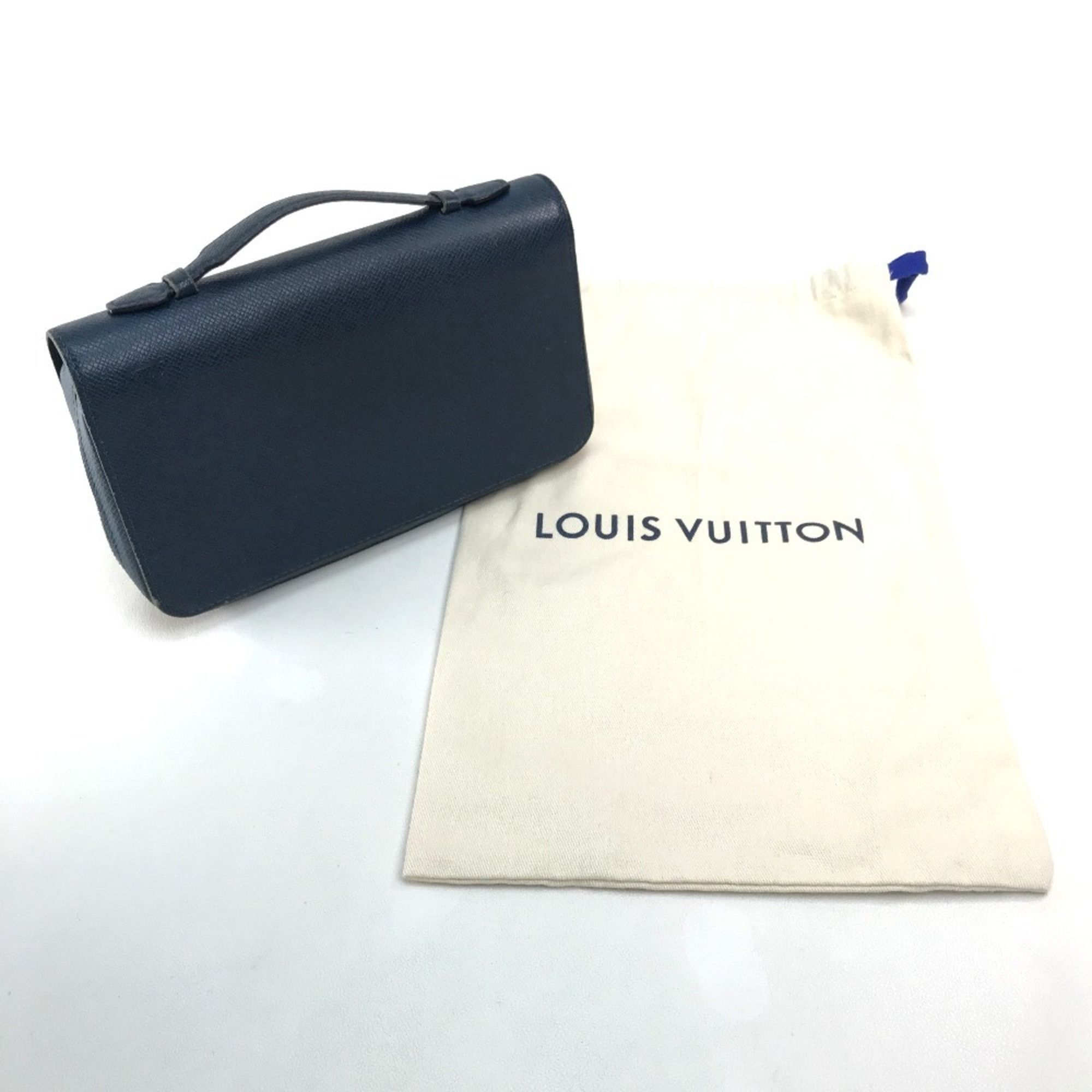 Louis Vuitton Louis Vuitton M42098 Taiga Bag Clutch bag with handle Long Wallet Ocan Blue Based Size ONE SIZE - 12 Thumbnail