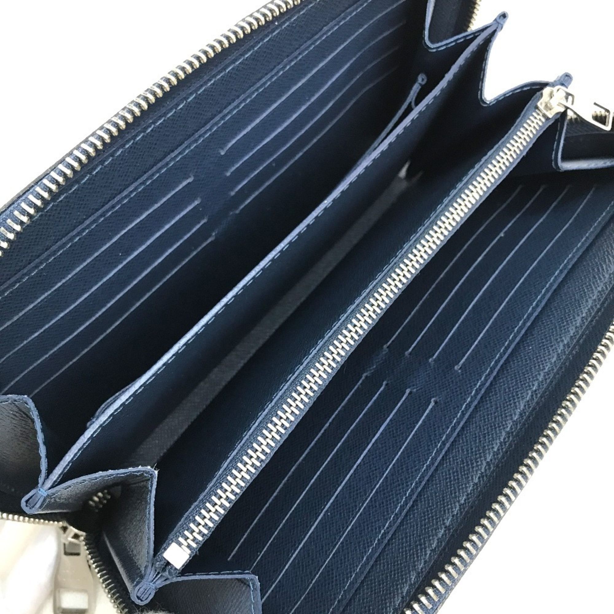 Louis Vuitton Louis Vuitton M42098 Taiga Bag Clutch bag with handle Long Wallet Ocan Blue Based Size ONE SIZE - 8 Thumbnail
