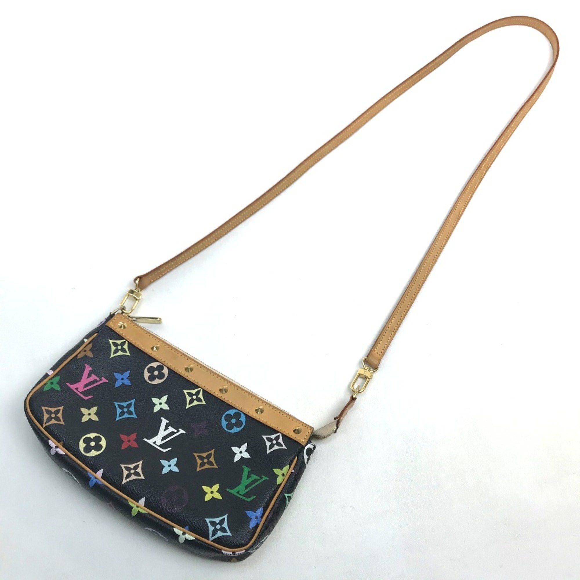 Louis Vuitton Louis Vuitton M92648 MonogramMulticolore Bag Mini Shoulder Bag Pouch Noir Black x Multicolore Size ONE SIZE - 8 Thumbnail