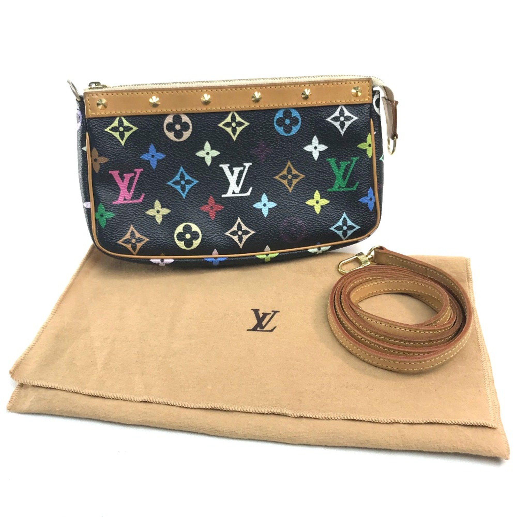 Louis Vuitton Louis Vuitton M92648 MonogramMulticolore Bag Mini Shoulder Bag Pouch Noir Black x Multicolore Size ONE SIZE - 13 Thumbnail