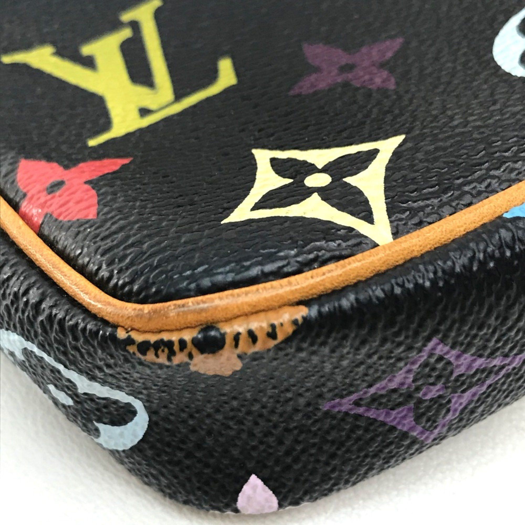 Louis Vuitton Louis Vuitton M92648 MonogramMulticolore Bag Mini Shoulder Bag Pouch Noir Black x Multicolore Size ONE SIZE - 4 Thumbnail