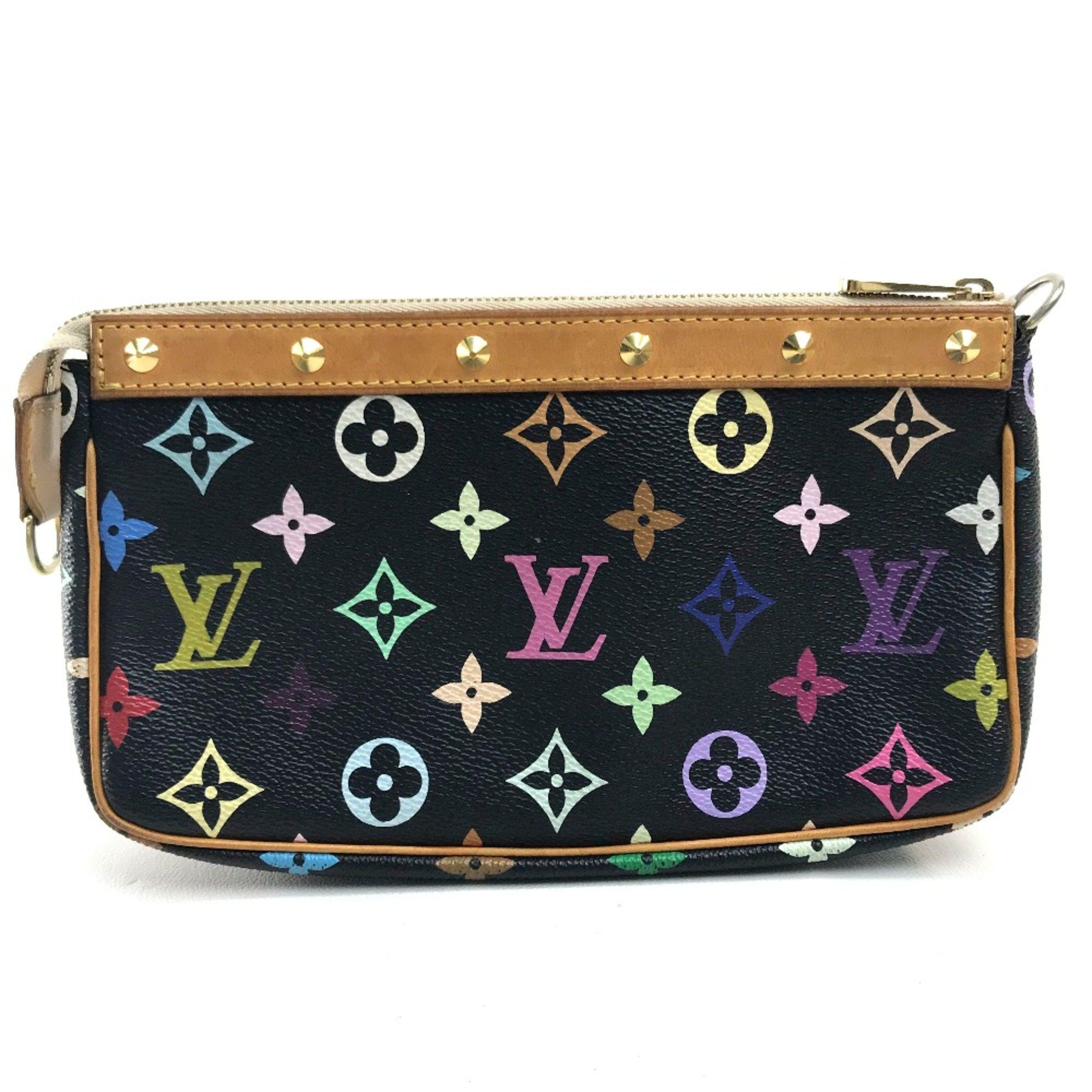 Louis Vuitton Louis Vuitton M92648 MonogramMulticolore Bag Mini Shoulder Bag Pouch Noir Black x Multicolore Size ONE SIZE - 3 Thumbnail