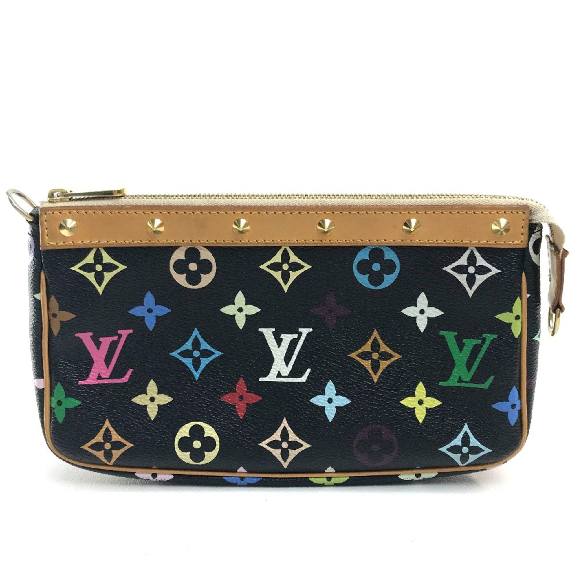 Louis Vuitton Louis Vuitton M92648 MonogramMulticolore Bag Mini Shoulder Bag Pouch Noir Black x Multicolore Size ONE SIZE - 2 Thumbnail