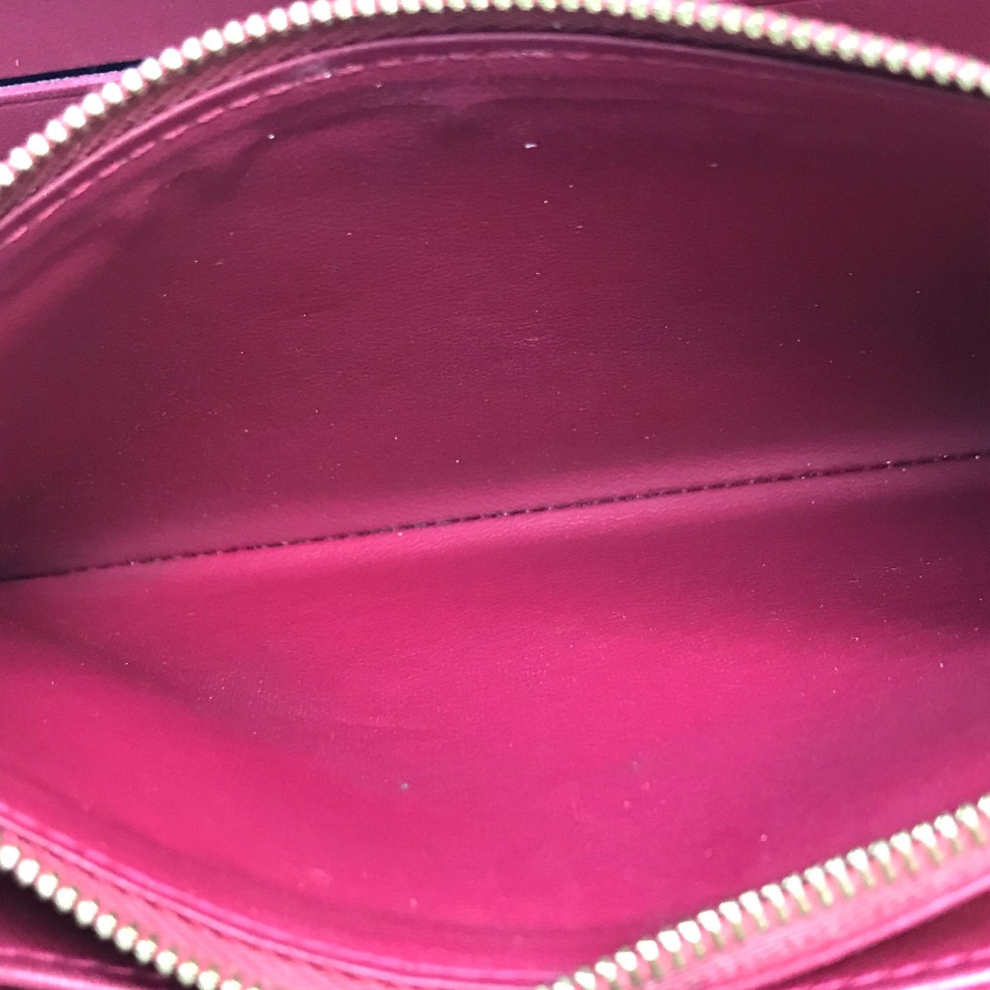 Louis Vuitton Louis Vuitton M91597 MonogramVernis Long Wallet Rose Andian Dark Pink Based Size ONE SIZE - 10 Thumbnail