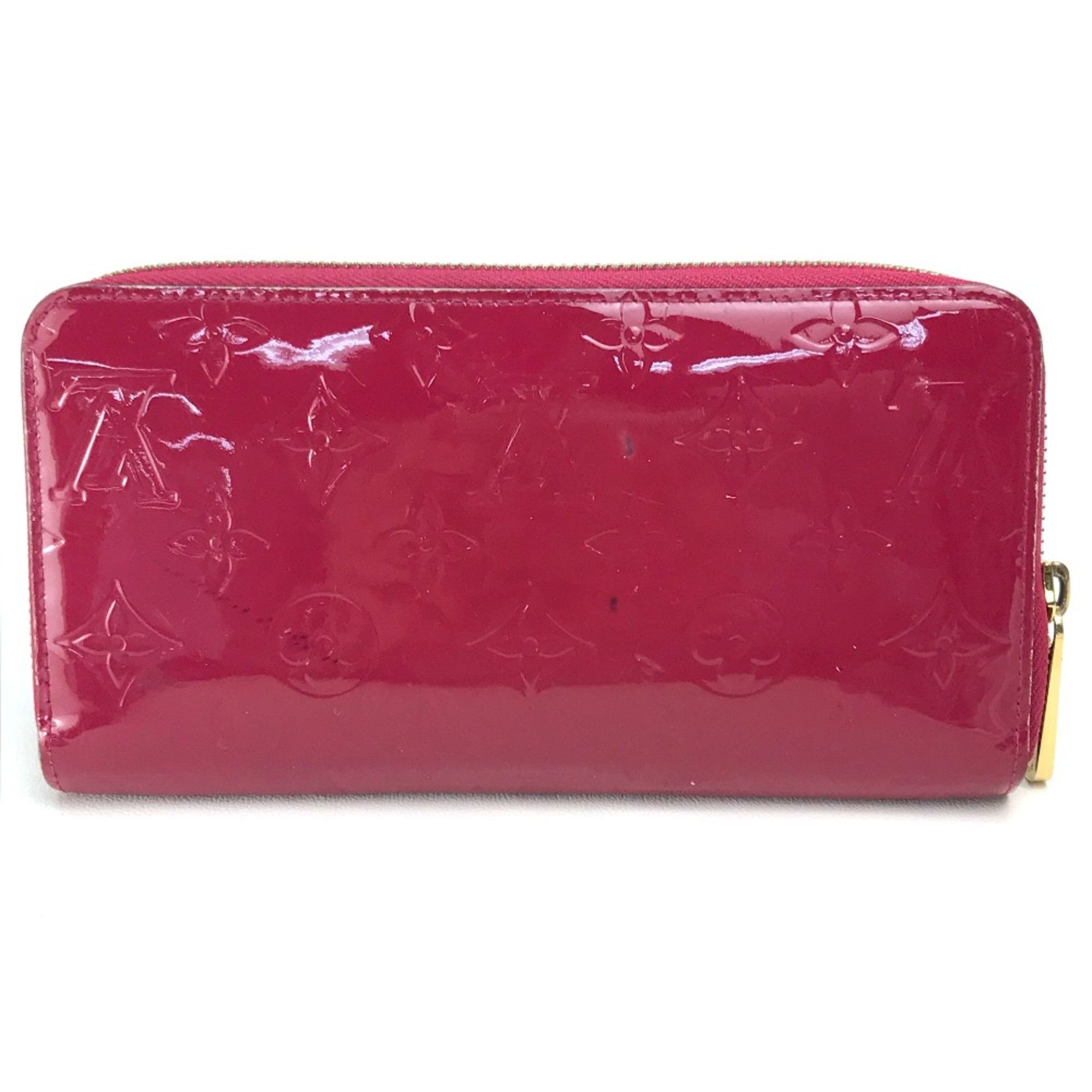 Louis Vuitton Louis Vuitton M91597 MonogramVernis Long Wallet Rose Andian Dark Pink Based Size ONE SIZE - 2 Thumbnail