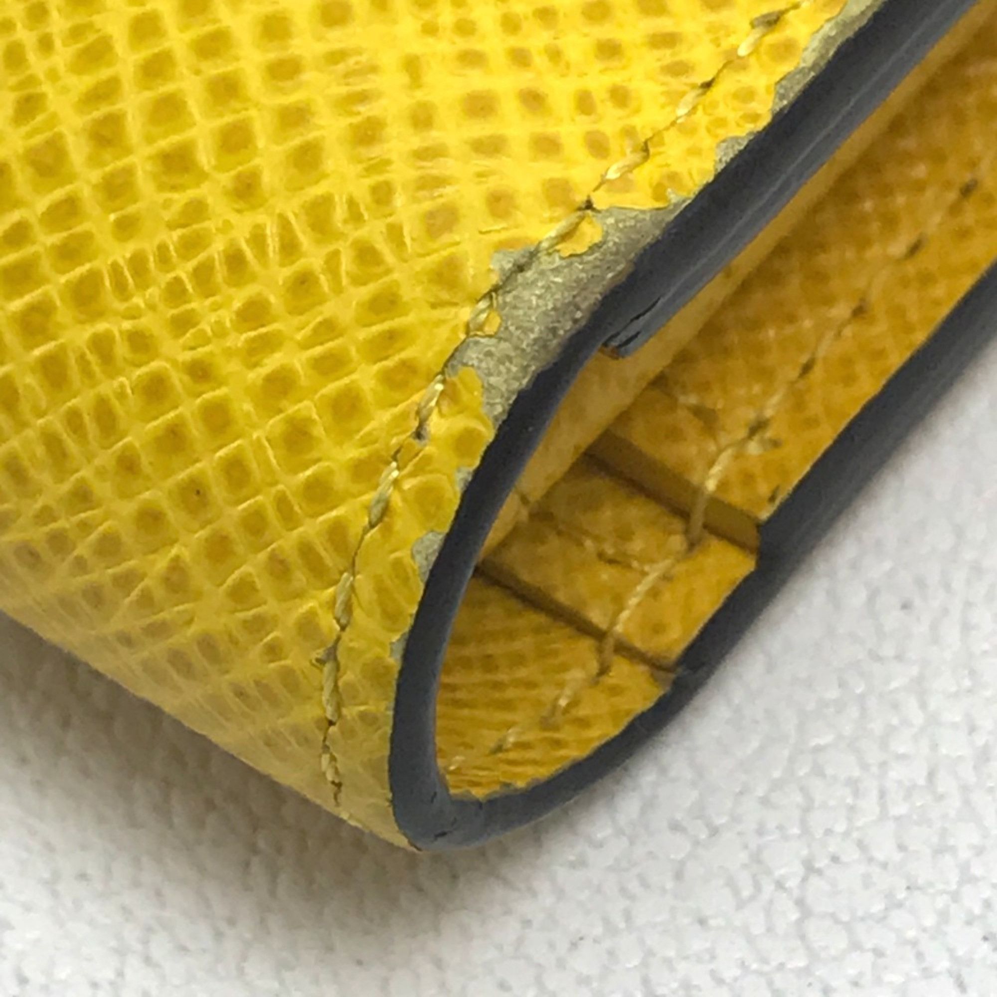 Louis Vuitton Louis Vuitton M42087 Taiga Long Wallet Jaune yellow Size ONE SIZE - 4 Thumbnail