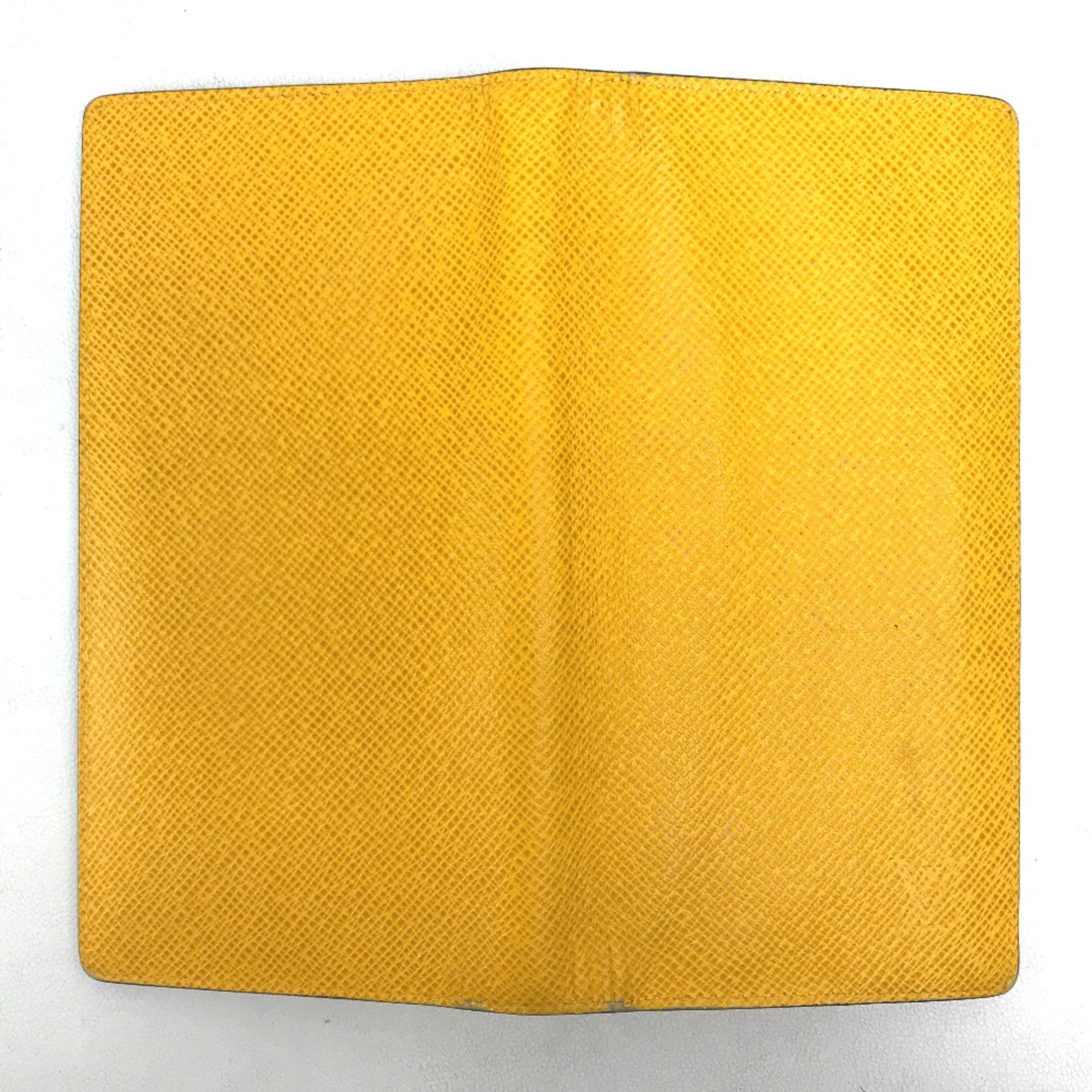 Louis Vuitton Louis Vuitton M42087 Taiga Long Wallet Jaune yellow Size ONE SIZE - 6 Thumbnail