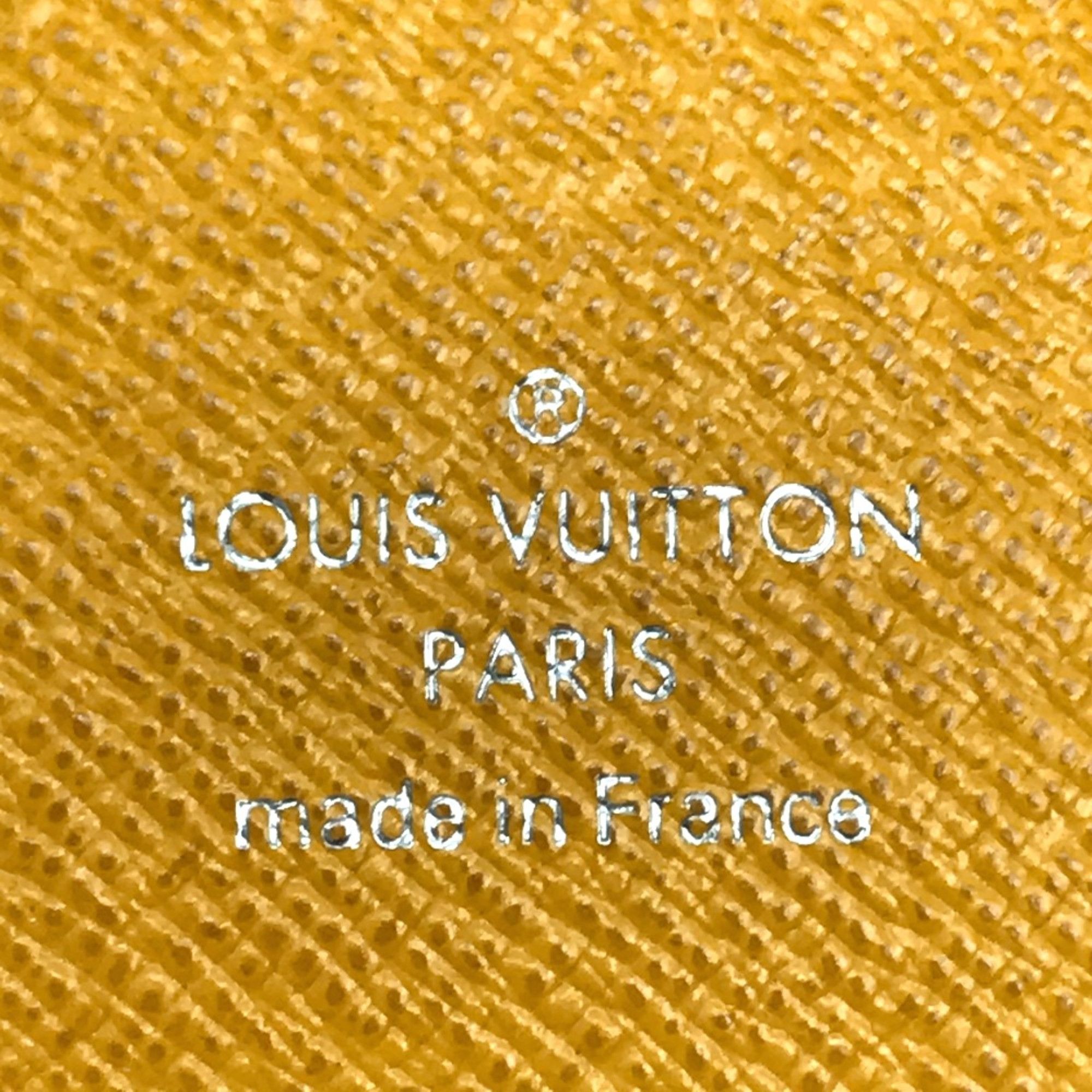 Louis Vuitton Louis Vuitton M42087 Taiga Long Wallet Jaune yellow Size ONE SIZE - 7 Thumbnail