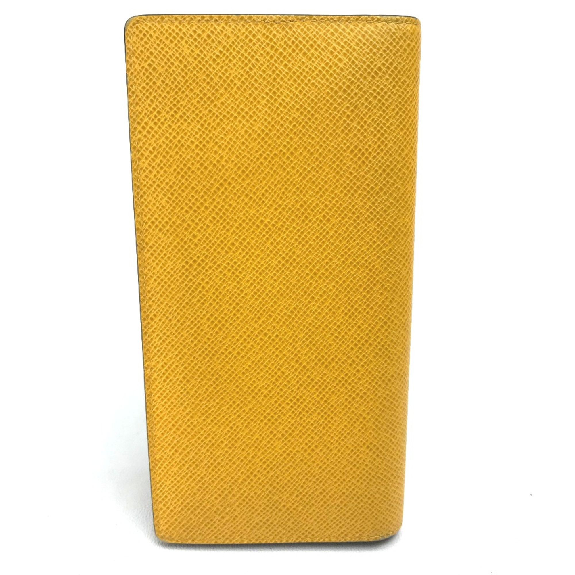 Louis Vuitton Louis Vuitton M42087 Taiga Long Wallet Jaune yellow Size ONE SIZE - 2 Thumbnail