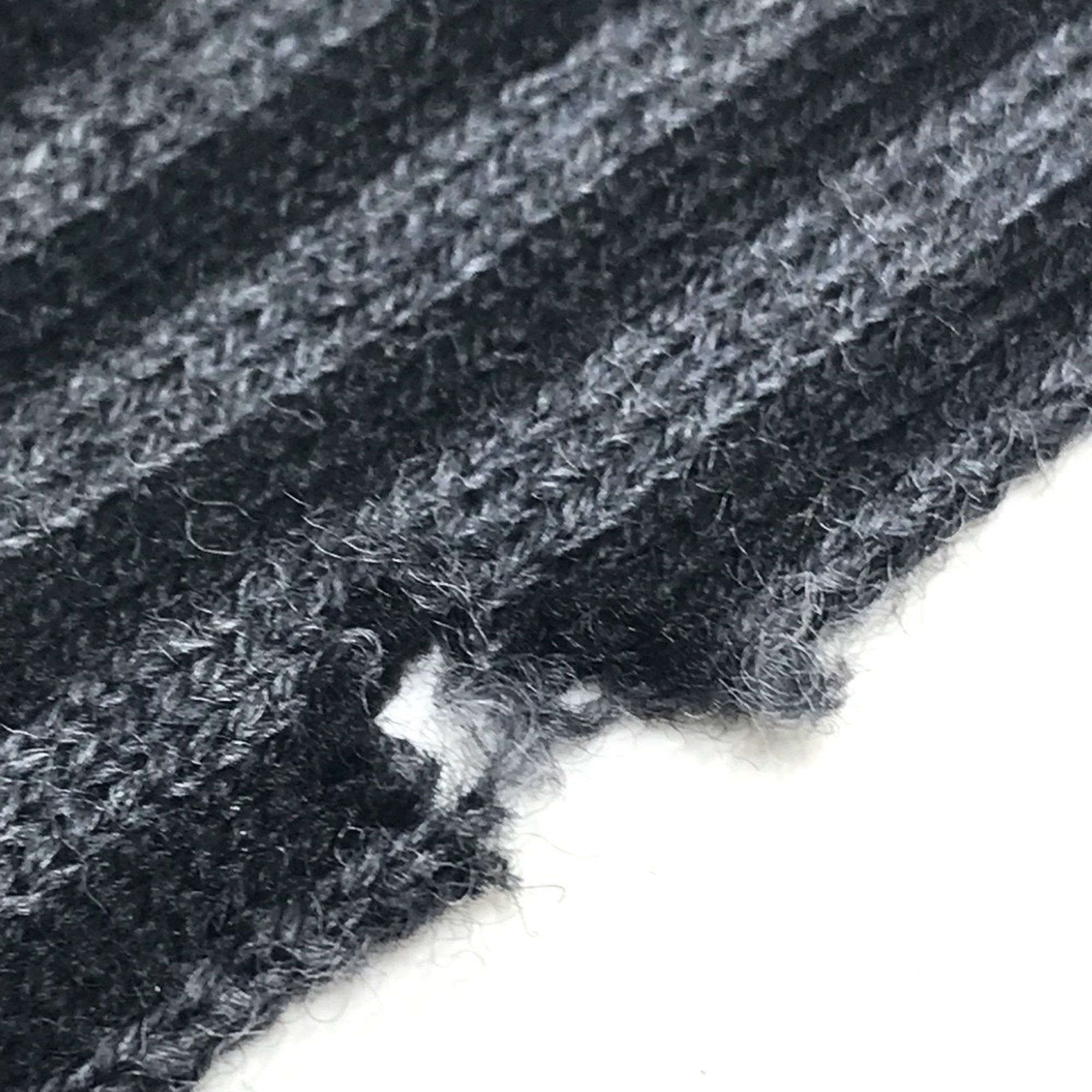 Louis Vuitton Louis Vuitton 401910 Logo pattern Scarf Black /Gray Size ONE SIZE - 8 Thumbnail