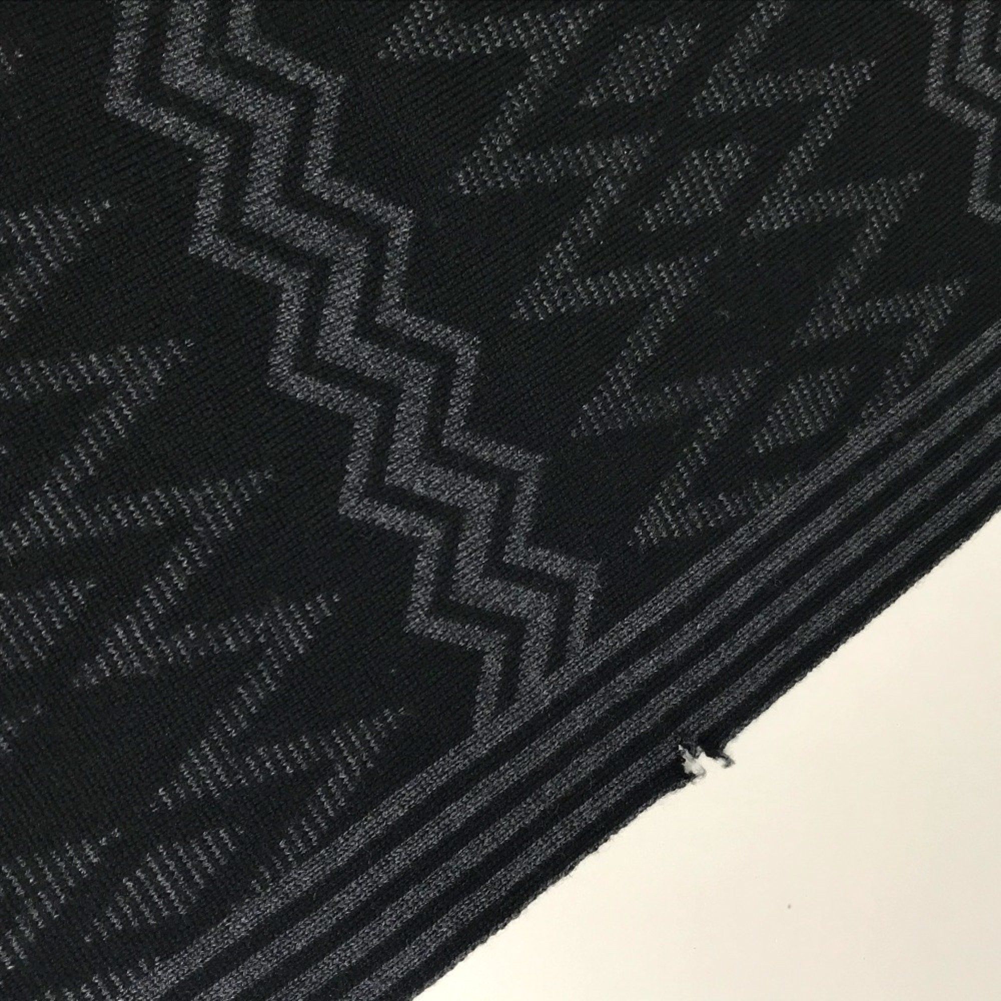 Louis Vuitton Louis Vuitton 401910 Logo pattern Scarf Black /Gray Size ONE SIZE - 7 Thumbnail