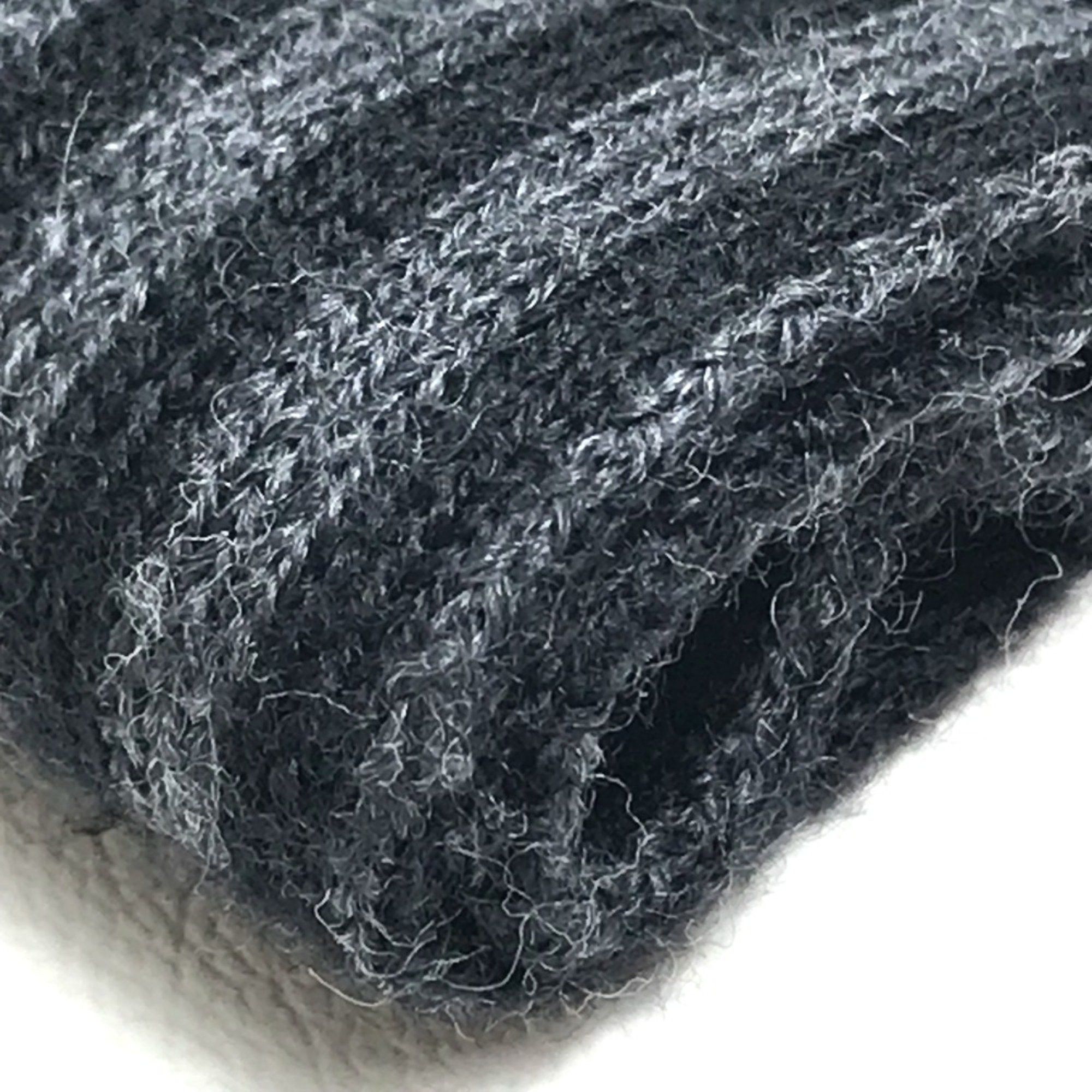 Louis Vuitton Louis Vuitton 401910 Logo pattern Scarf Black /Gray Size ONE SIZE - 4 Thumbnail