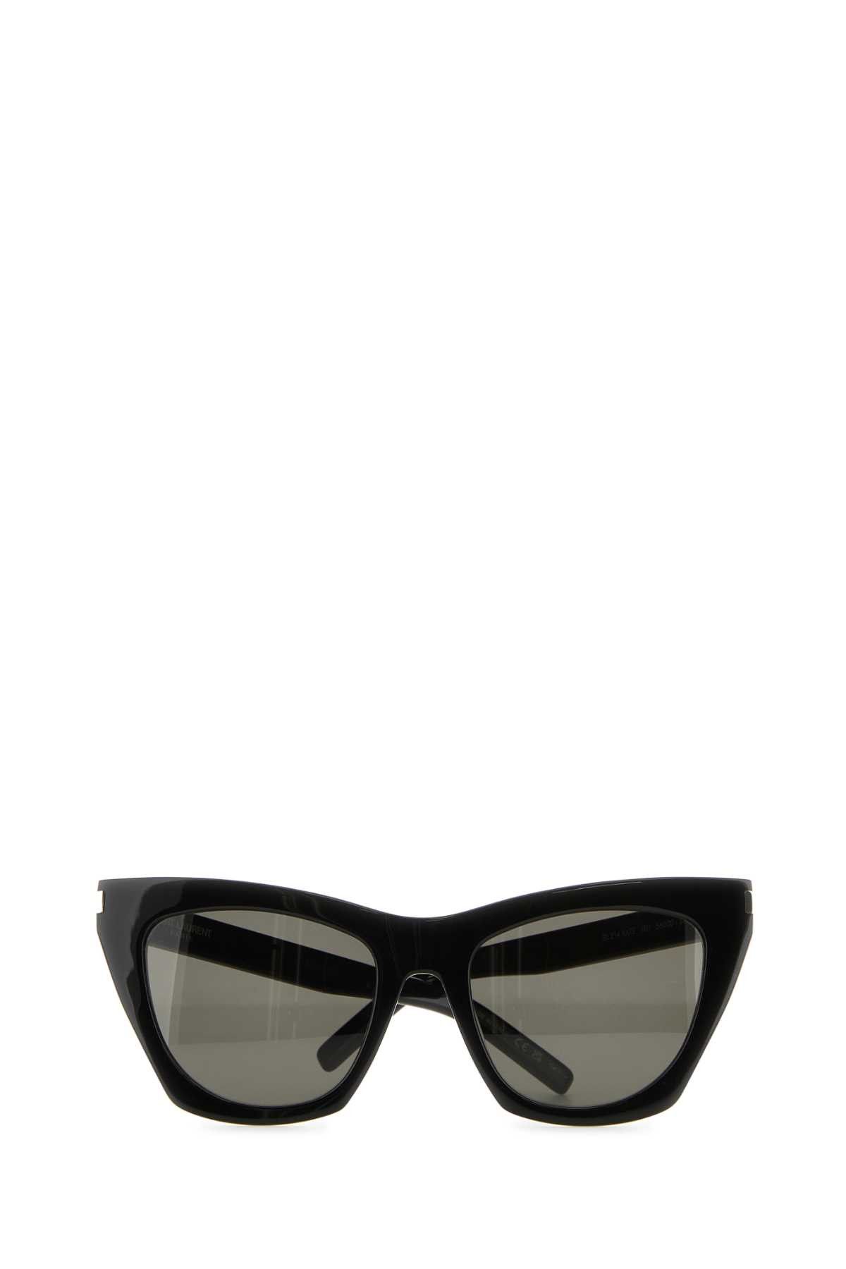 Saint Laurent Paris Black Acetate Sl 214 Sunglasses Size ONE SIZE - 2 Thumbnail