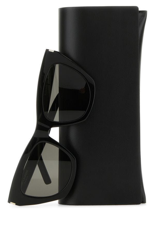Saint Laurent Paris Black Acetate Sl 214 Sunglasses Size ONE SIZE - 5 Thumbnail