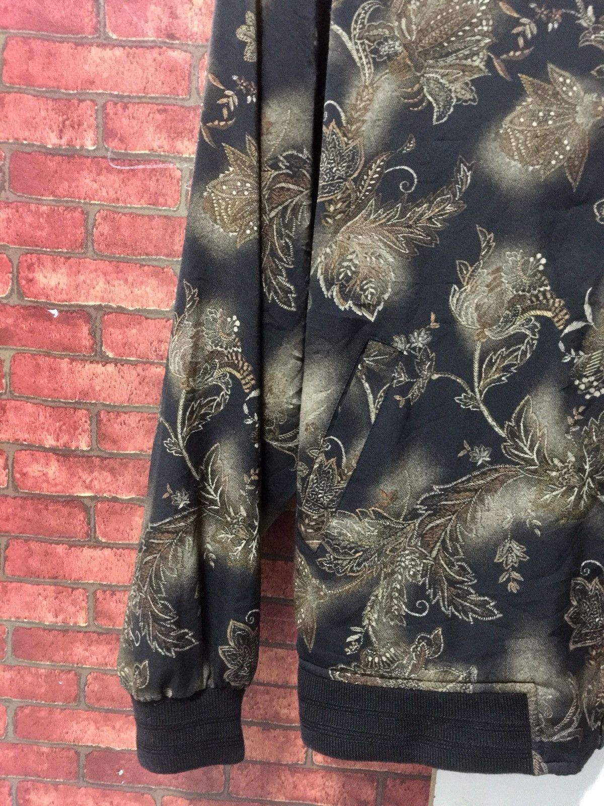 Japanese Brand × Vintage Rare full print flora bomber style jaclet saiz M Size US M / EU 48-50 / 2 - 2 Thumbnail