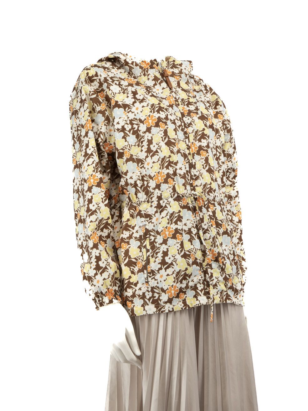 Tory Burch Floral Hooded Raincoat Size XS / US 0-2 / IT 36-38 - 2 Thumbnail