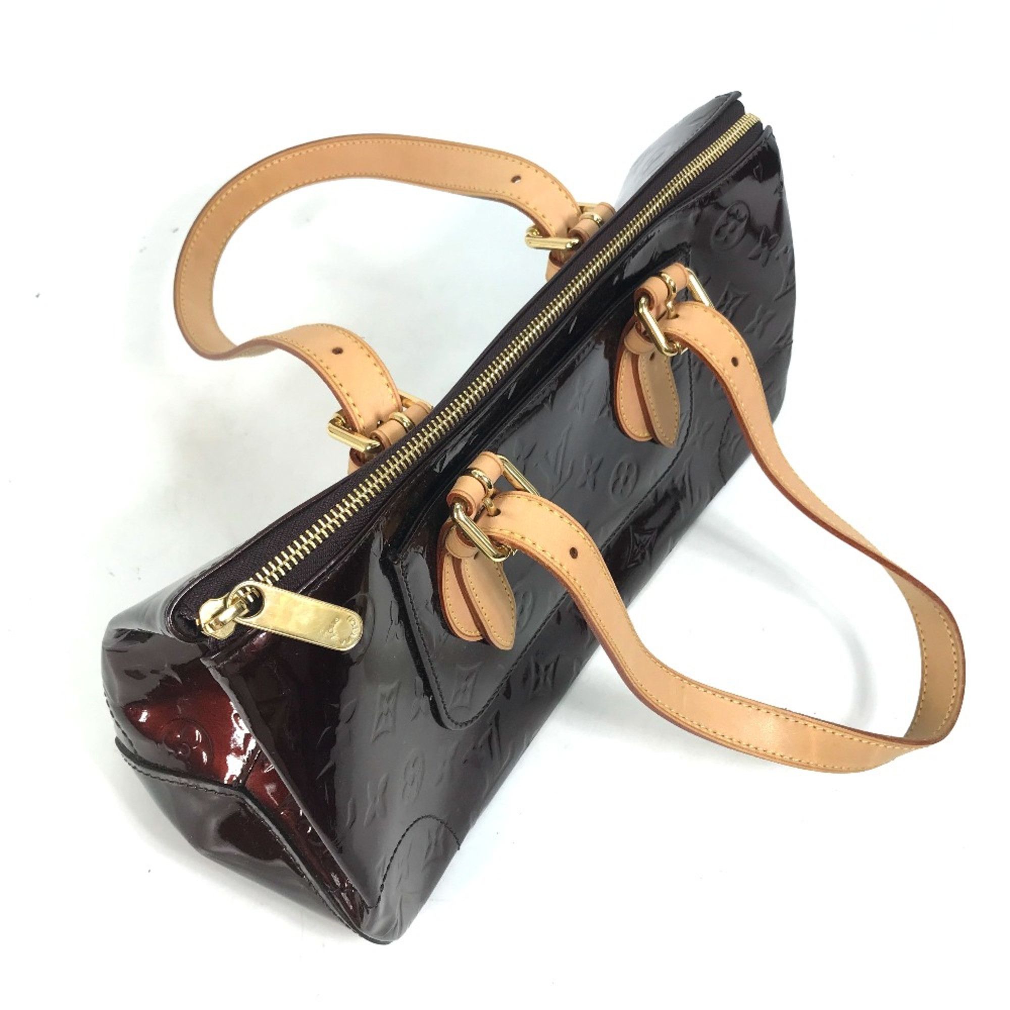 Louis Vuitton Louis Vuitton M93510 MonogramVernis bag shawl Shoulder Bag Amarante wine-red Size ONE SIZE - 6 Thumbnail