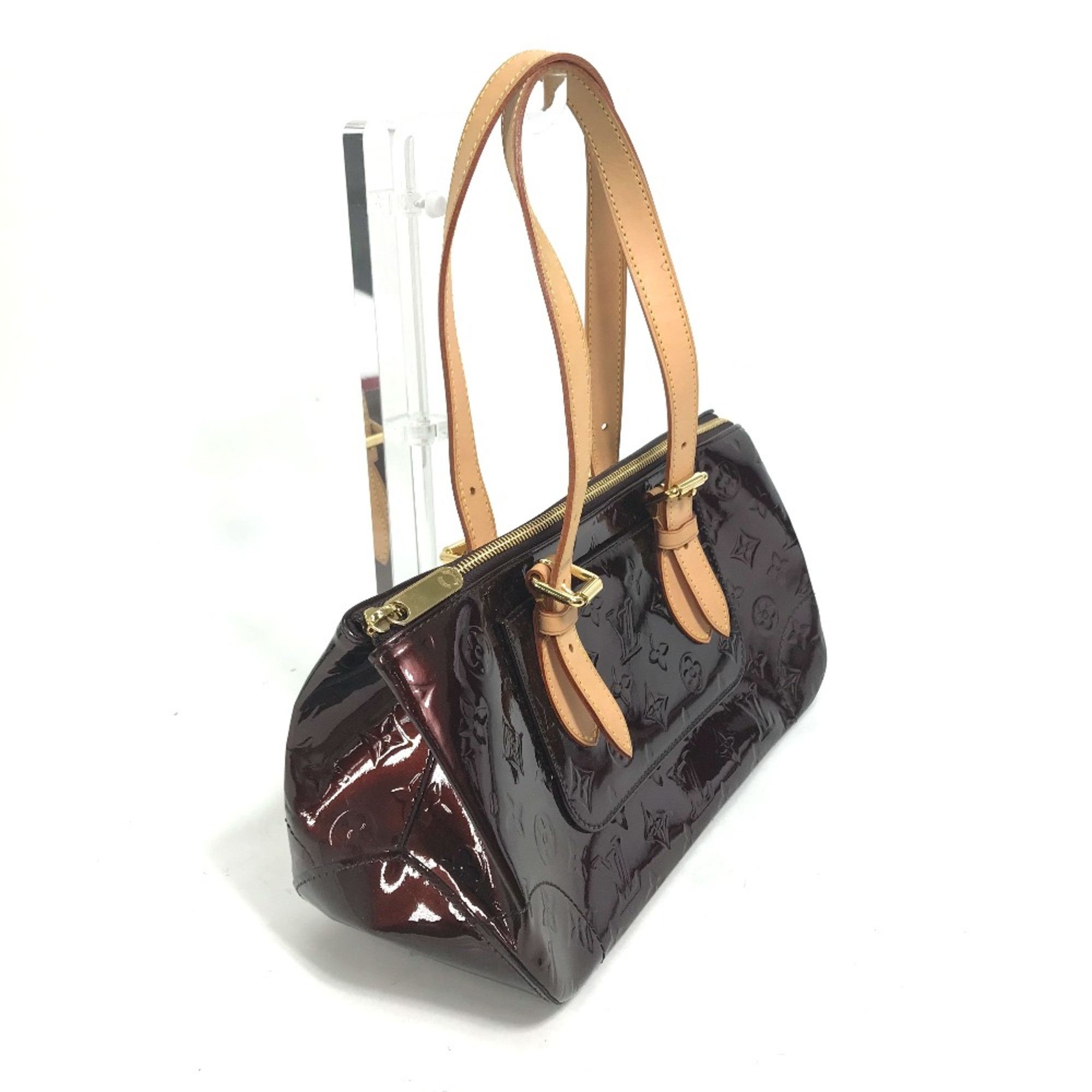 Louis Vuitton Louis Vuitton M93510 MonogramVernis bag shawl Shoulder Bag Amarante wine-red Size ONE SIZE - 3 Thumbnail