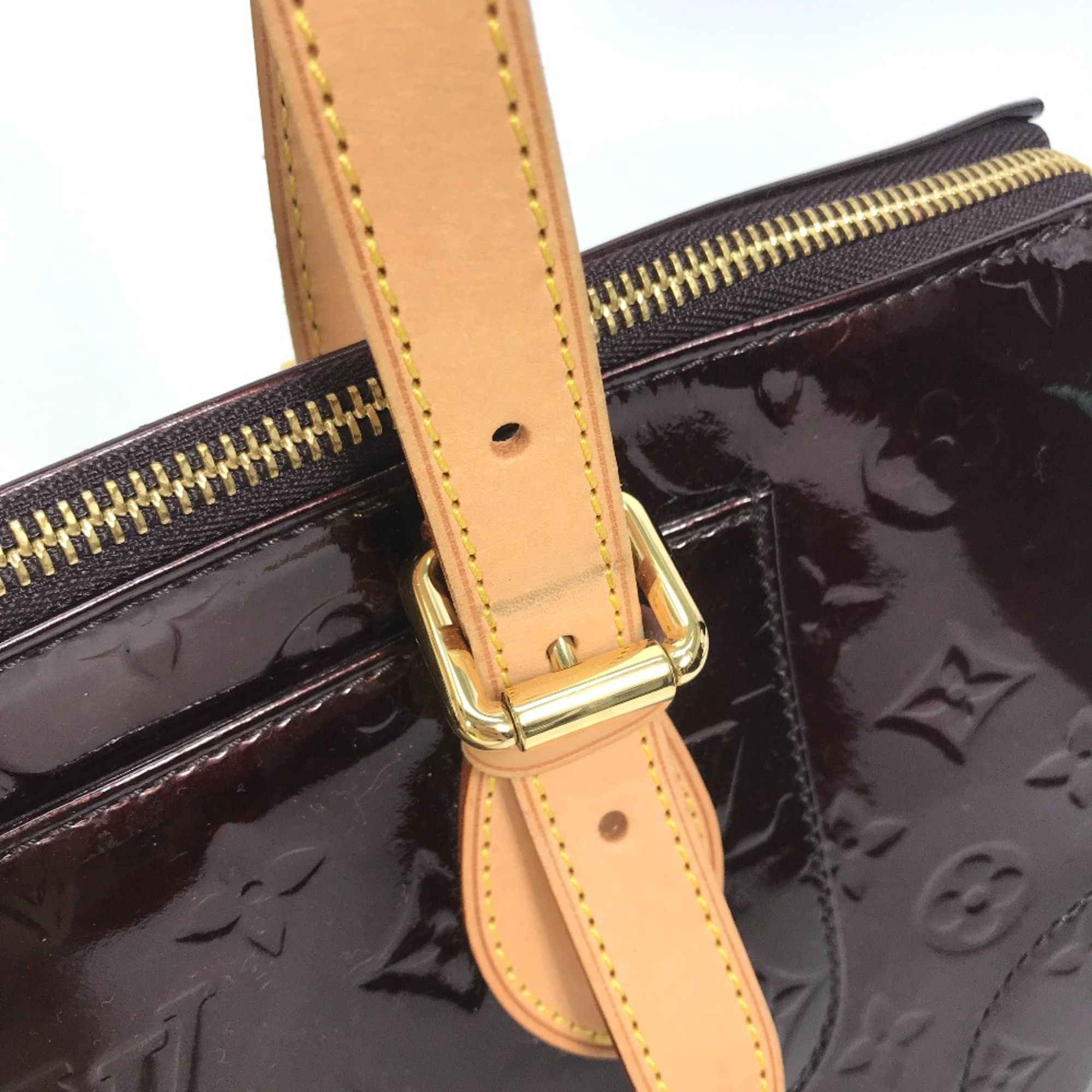 Louis Vuitton Louis Vuitton M93510 MonogramVernis bag shawl Shoulder Bag Amarante wine-red Size ONE SIZE - 7 Thumbnail