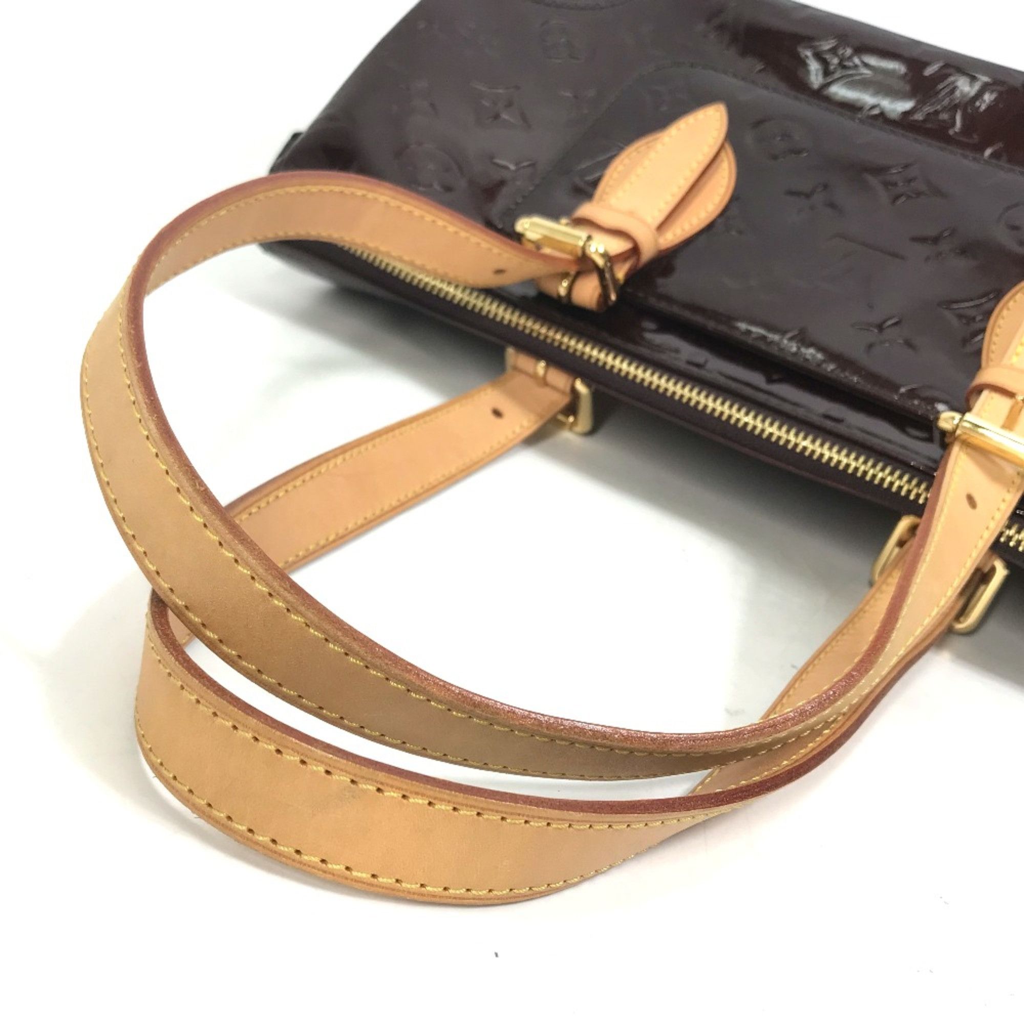 Louis Vuitton Louis Vuitton M93510 MonogramVernis bag shawl Shoulder Bag Amarante wine-red Size ONE SIZE - 10 Thumbnail