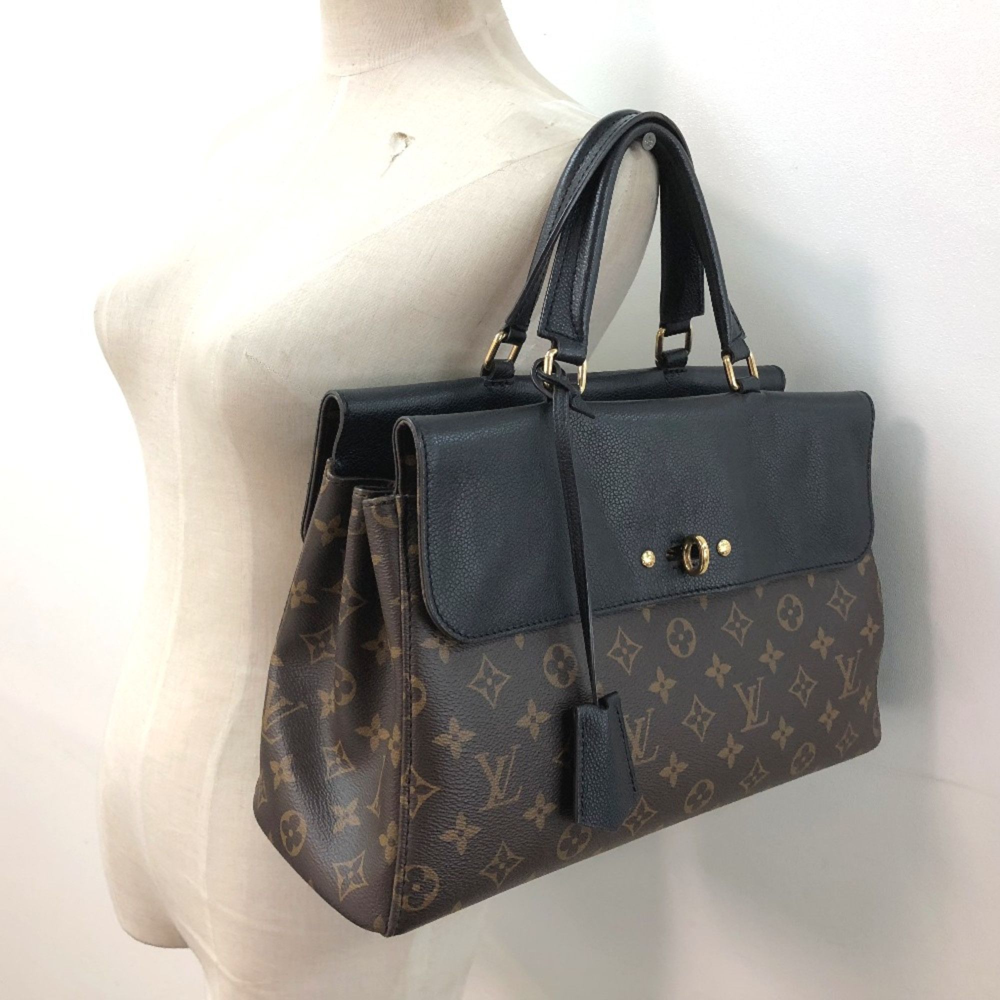 Louis Vuitton Louis Vuitton M41737 Monogram2WAYTote BagShoulder Bag Hand Bag Noir Black Size ONE SIZE - 5 Thumbnail