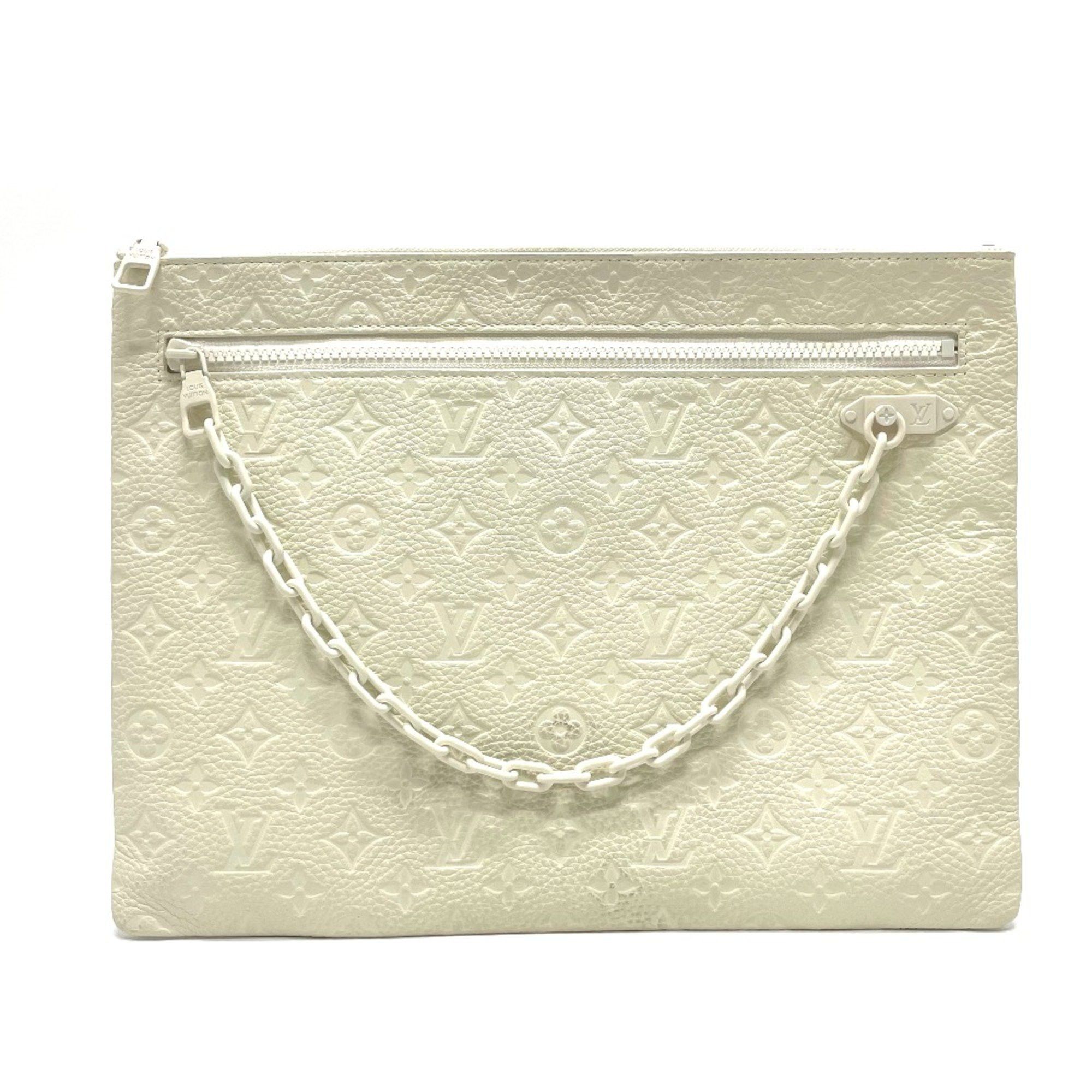 Louis Vuitton Louis Vuitton M67462 Taurillon ClemenceMonogram Bag Virgil Abloh Clutch bag Blanc White Size ONE SIZE - 2 Thumbnail