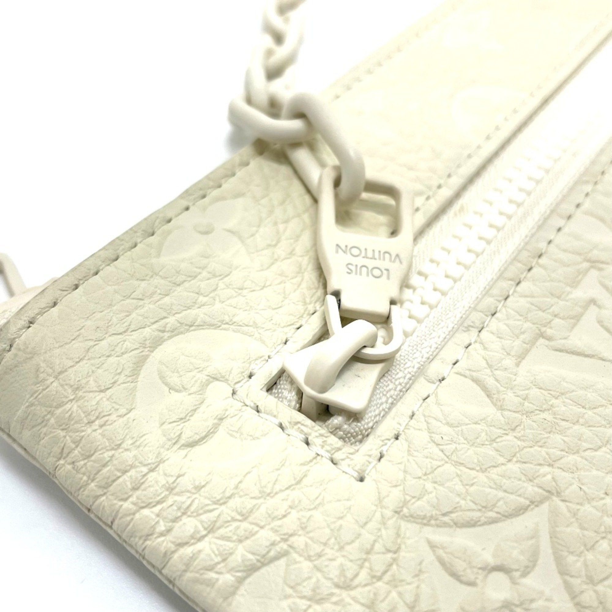 Louis Vuitton Louis Vuitton M67462 Taurillon ClemenceMonogram Bag Virgil Abloh Clutch bag Blanc White Size ONE SIZE - 4 Thumbnail
