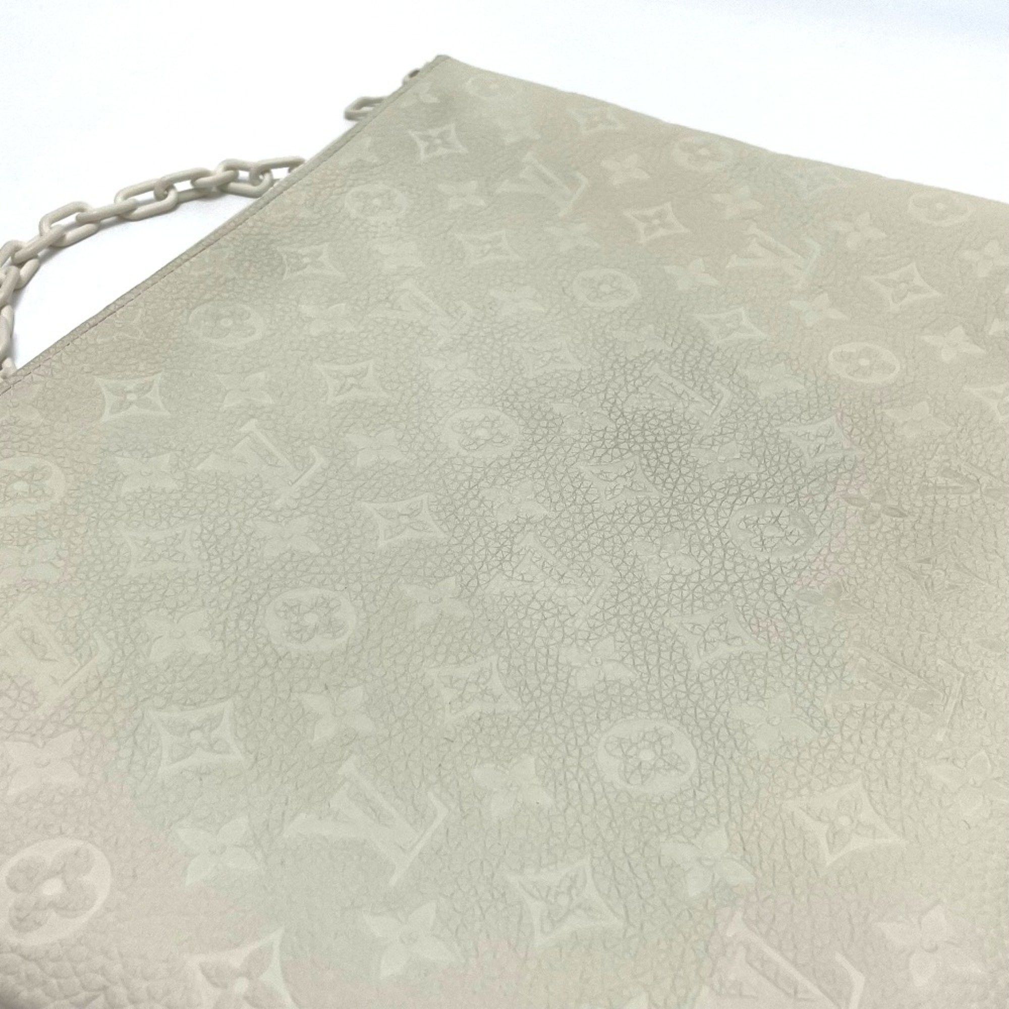 Louis Vuitton Louis Vuitton M67462 Taurillon ClemenceMonogram Bag Virgil Abloh Clutch bag Blanc White Size ONE SIZE - 5 Thumbnail