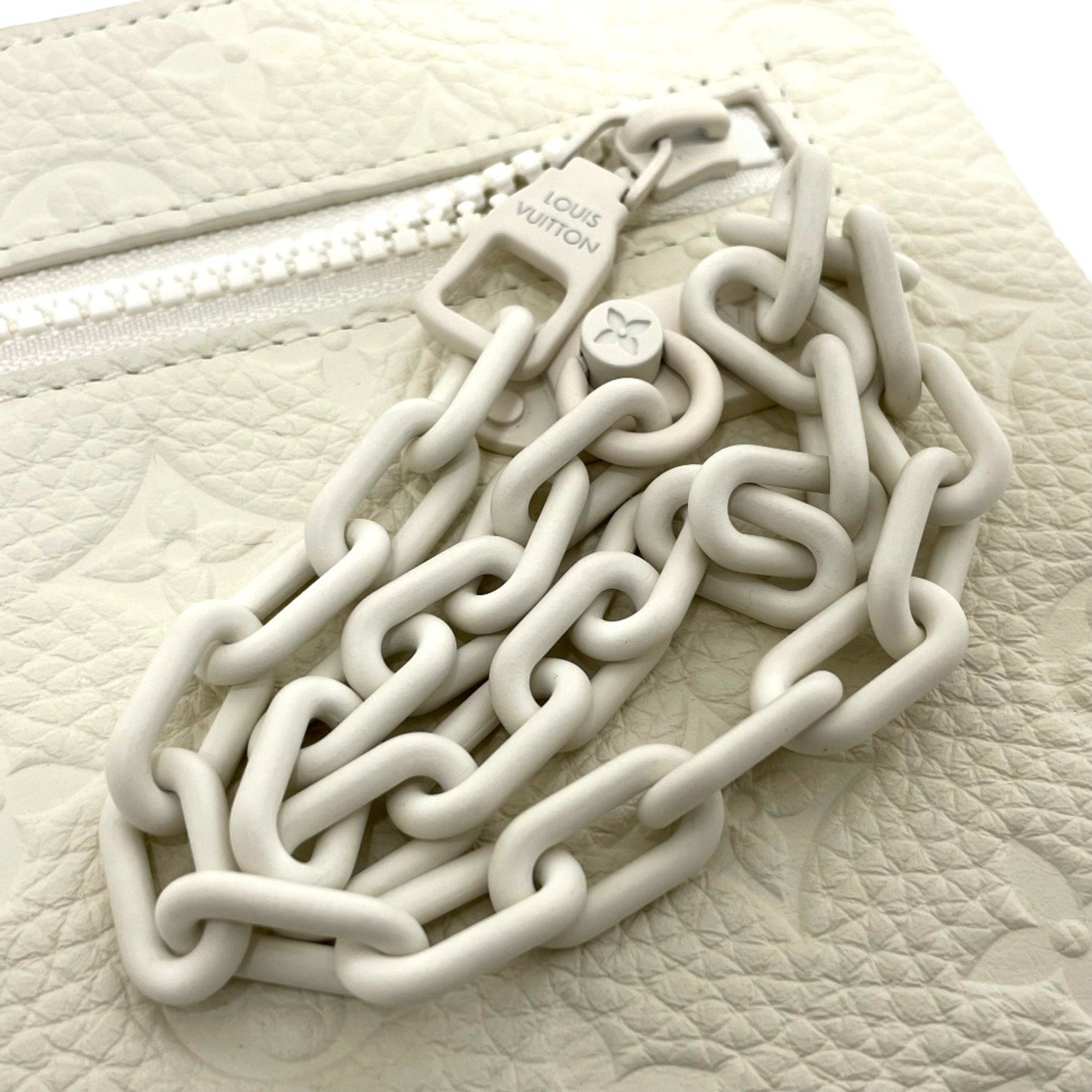 Louis Vuitton Louis Vuitton M67462 Taurillon ClemenceMonogram Bag Virgil Abloh Clutch bag Blanc White Size ONE SIZE - 10 Thumbnail