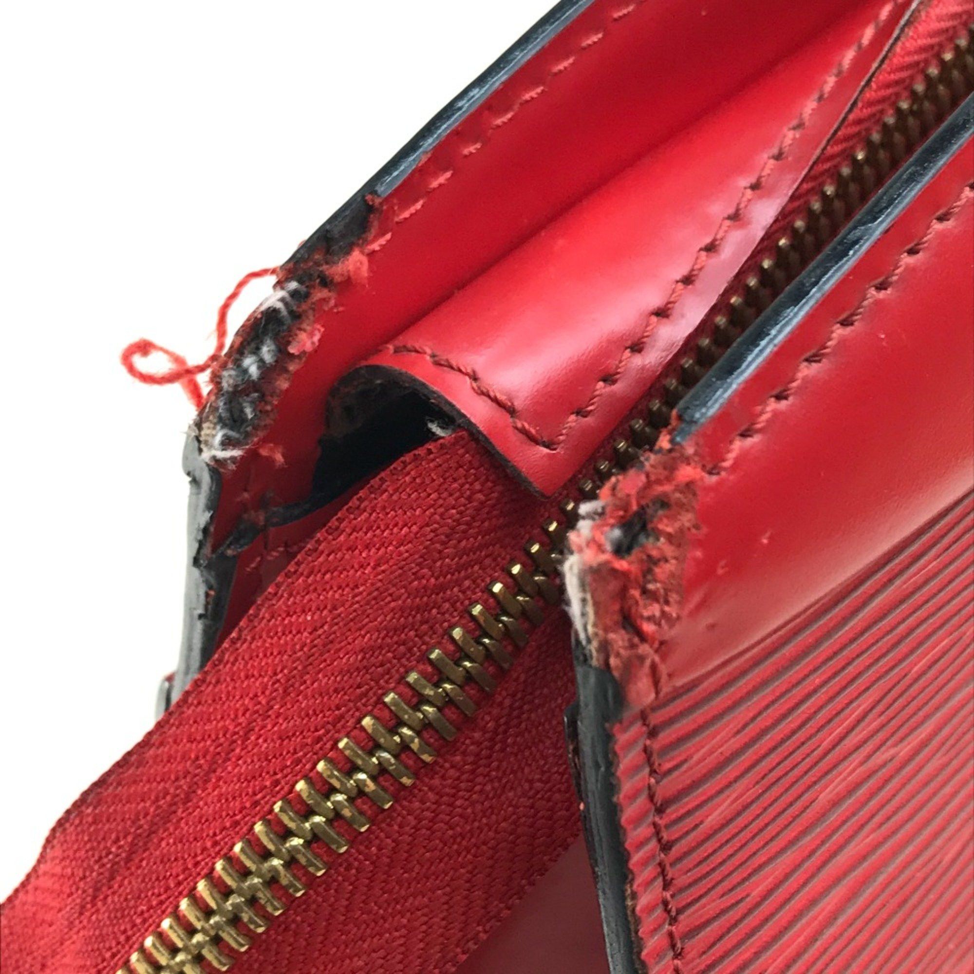 Louis Vuitton Louis Vuitton M48187 Epi bag logo Hand Bag Castilian red Red Size ONE SIZE - 6 Thumbnail