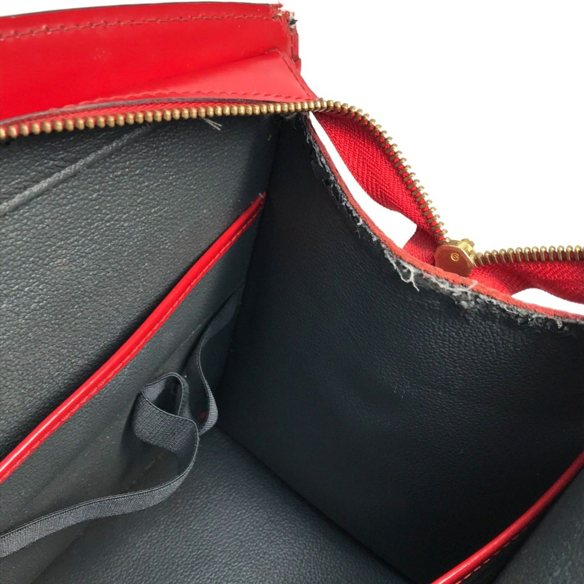 Louis Vuitton Louis Vuitton M48187 Epi bag logo Hand Bag Castilian red Red Size ONE SIZE - 11 Thumbnail