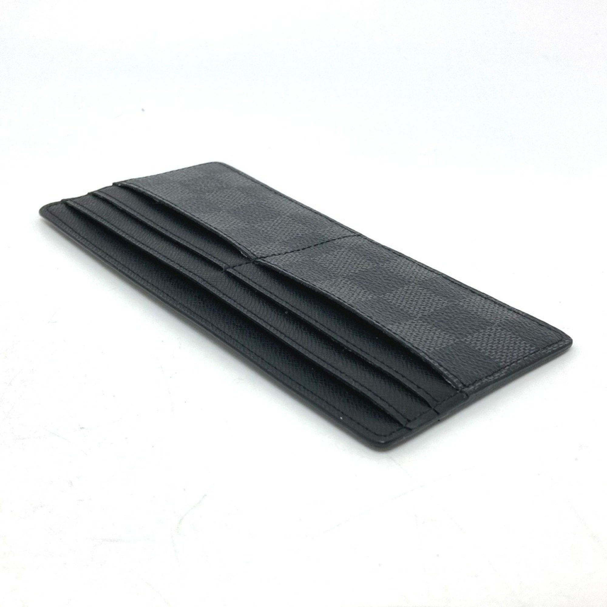 Louis Vuitton Louis Vuitton Damier Graphite Fashion Accessories Card Case Black Size ONE SIZE - 8 Thumbnail