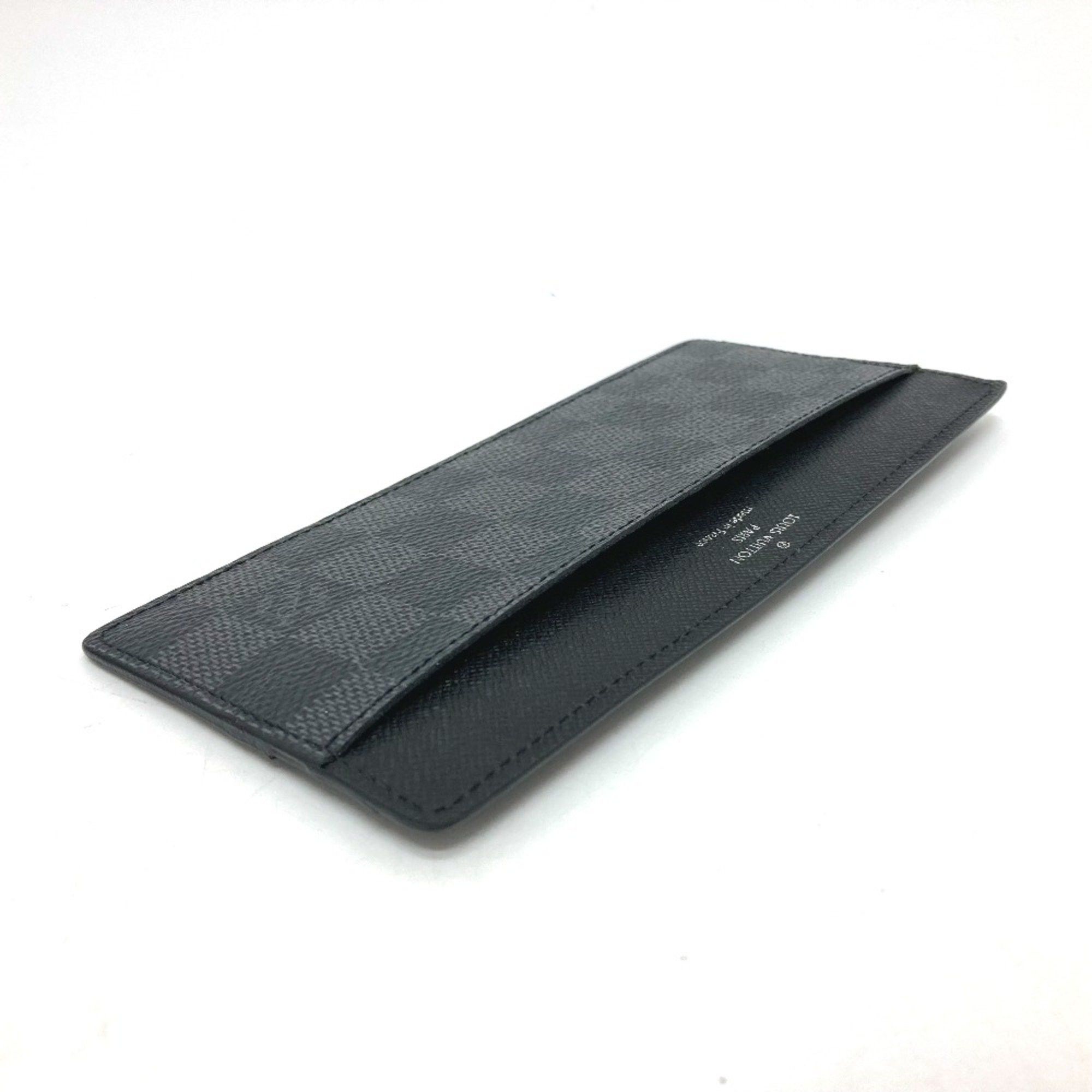 Louis Vuitton Louis Vuitton Damier Graphite Fashion Accessories Card Case Black Size ONE SIZE - 3 Thumbnail