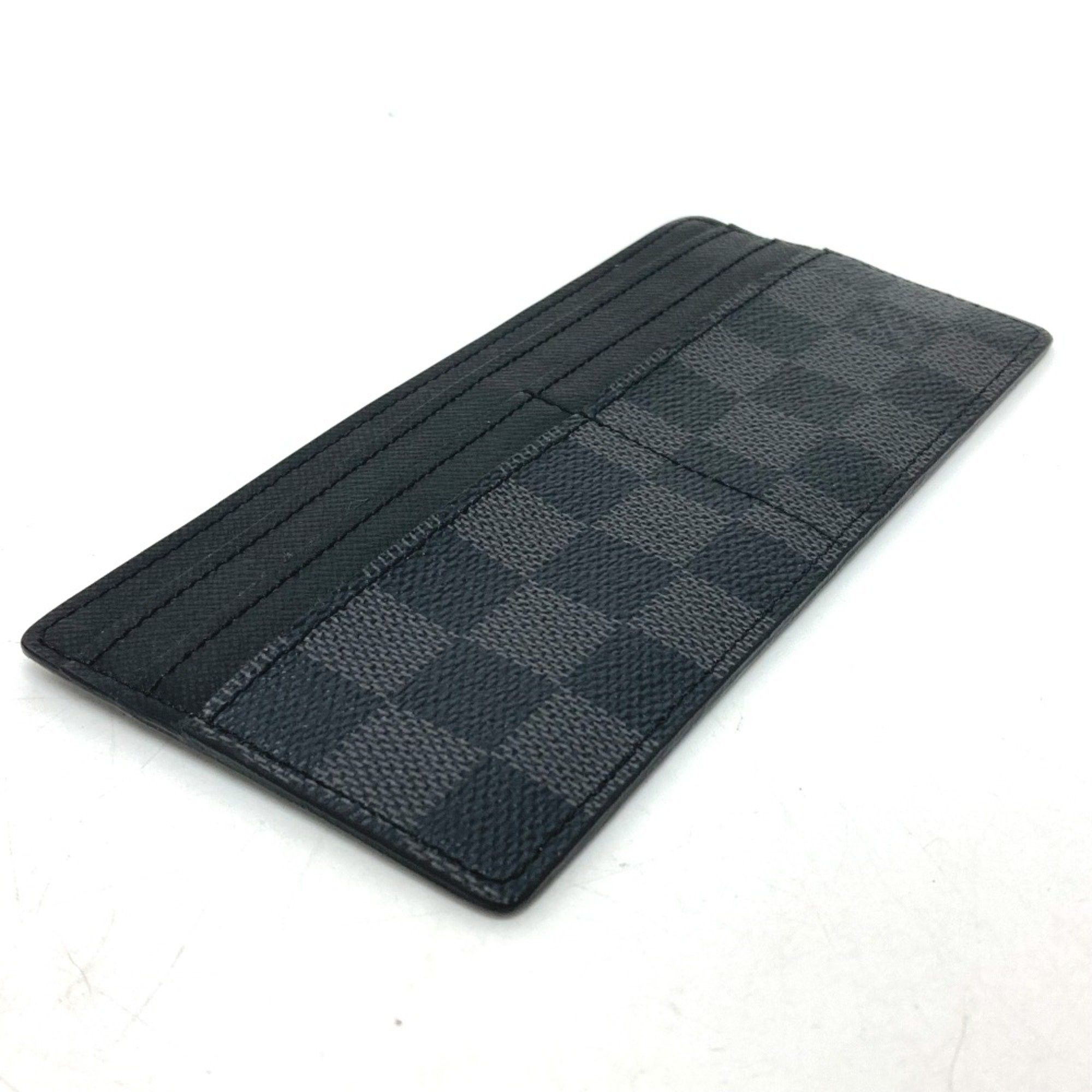 Louis Vuitton Louis Vuitton Damier Graphite Fashion Accessories Card Case Black Size ONE SIZE - 6 Thumbnail