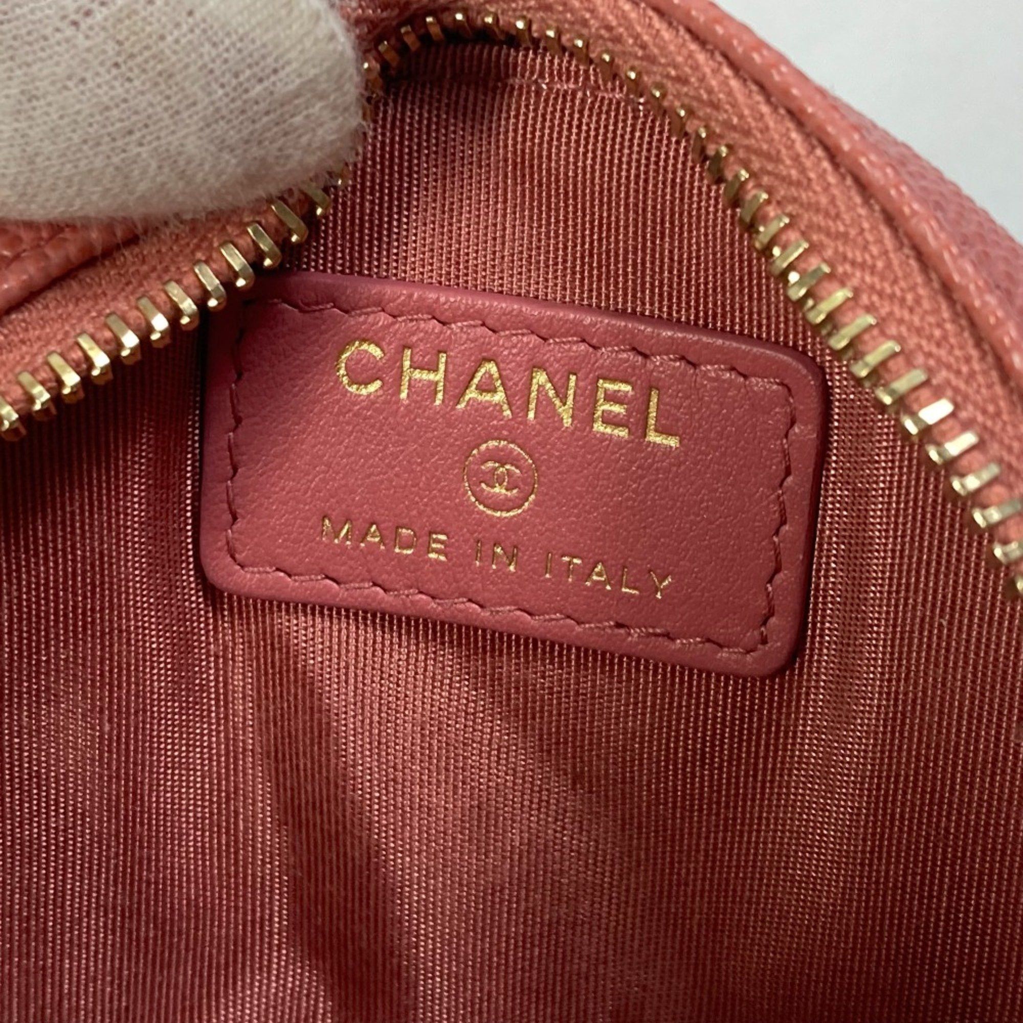 Chanel Chanel Wallet Coin Compartment Round CC Mark coin purse pink Size ONE SIZE - 11 Thumbnail