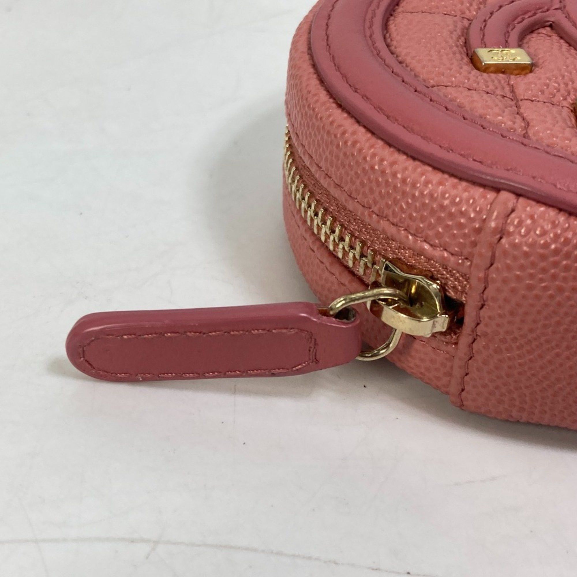 Chanel Chanel Wallet Coin Compartment Round CC Mark coin purse pink Size ONE SIZE - 6 Thumbnail