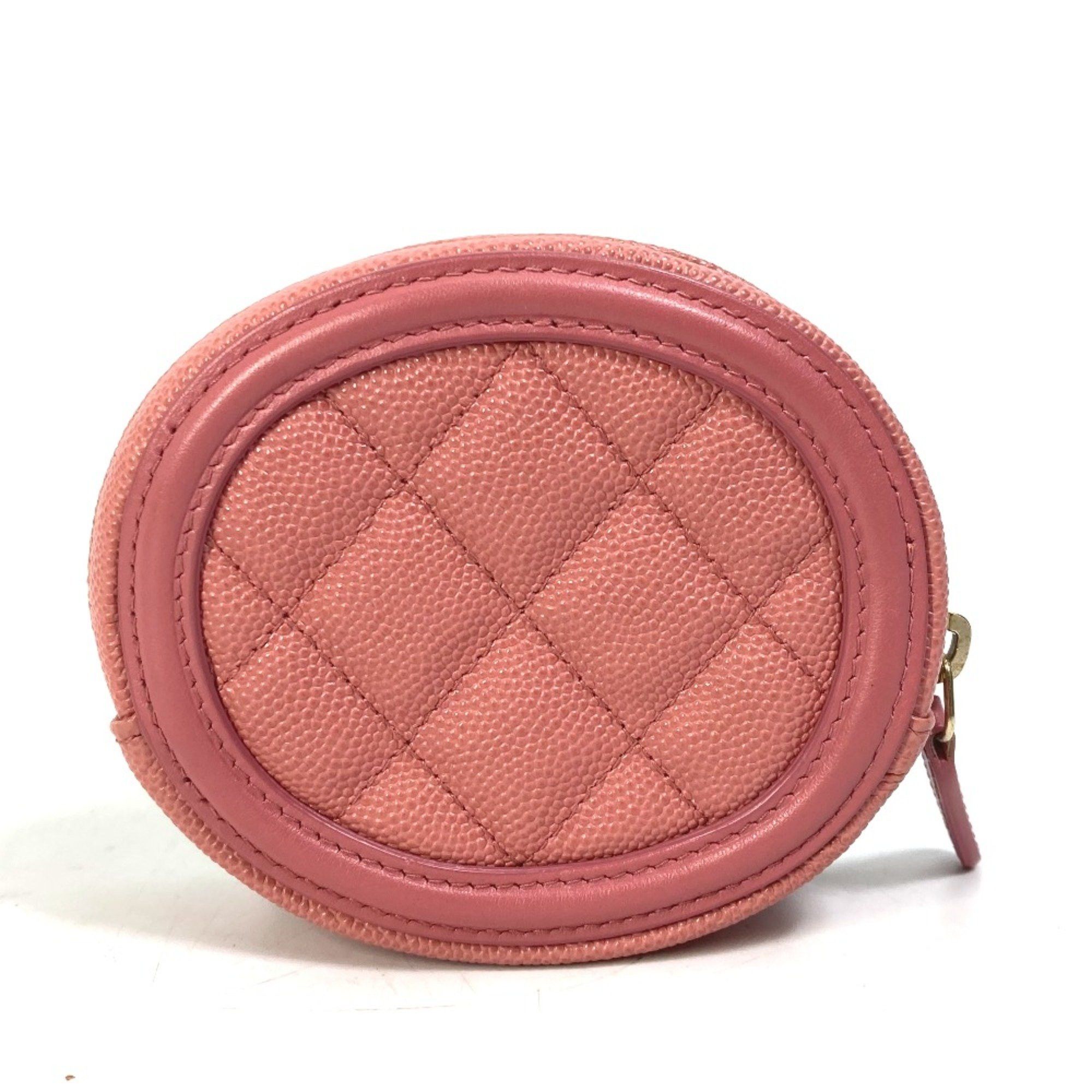 Chanel Chanel Wallet Coin Compartment Round CC Mark coin purse pink Size ONE SIZE - 2 Thumbnail
