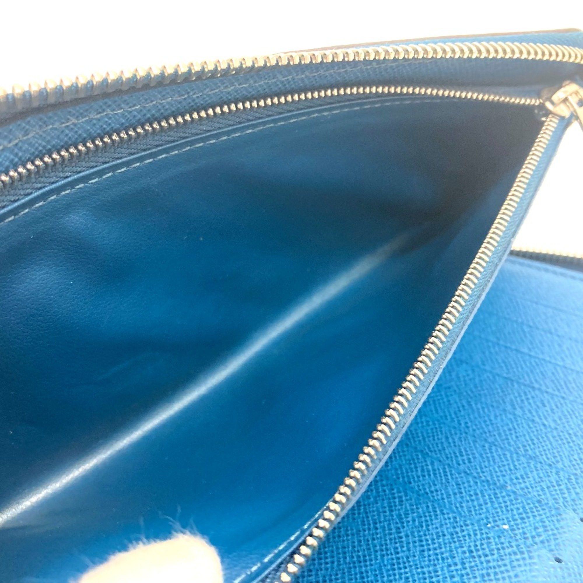 Louis Vuitton Louis Vuitton M60966 Epi Zip Around Long Wallet Blue Celeste Size ONE SIZE - 11 Thumbnail