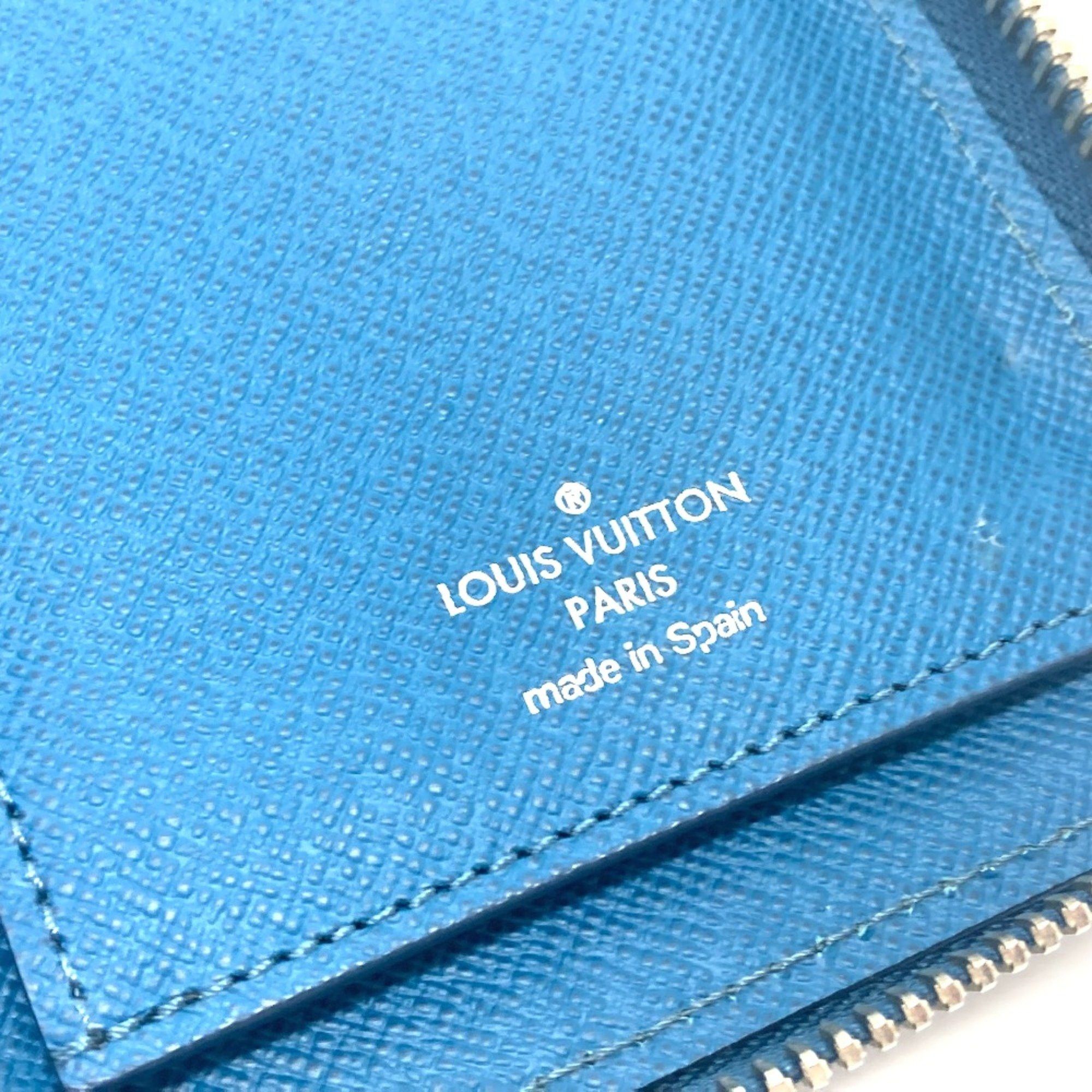 Louis Vuitton Louis Vuitton M60966 Epi Zip Around Long Wallet Blue Celeste Size ONE SIZE - 9 Thumbnail