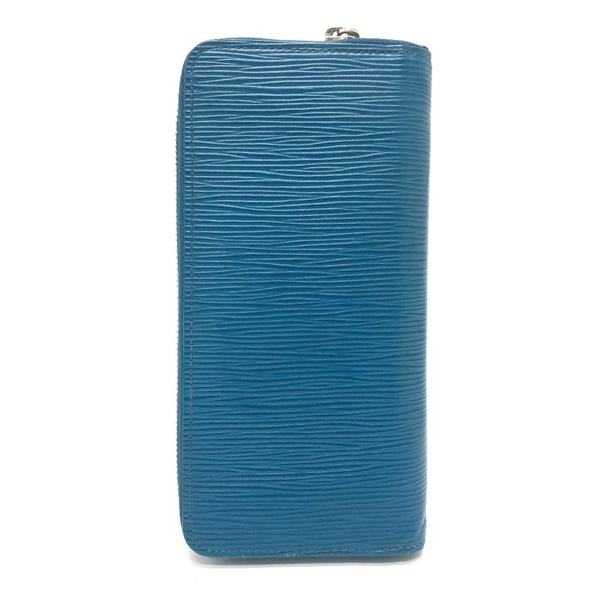 Louis Vuitton Louis Vuitton M60966 Epi Zip Around Long Wallet Blue Celeste Size ONE SIZE - 2 Thumbnail