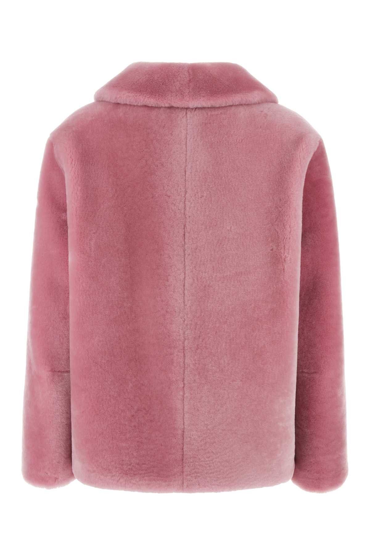 Prada Pink Fur Coat Size S / US 4 / IT 40 - 2 Thumbnail