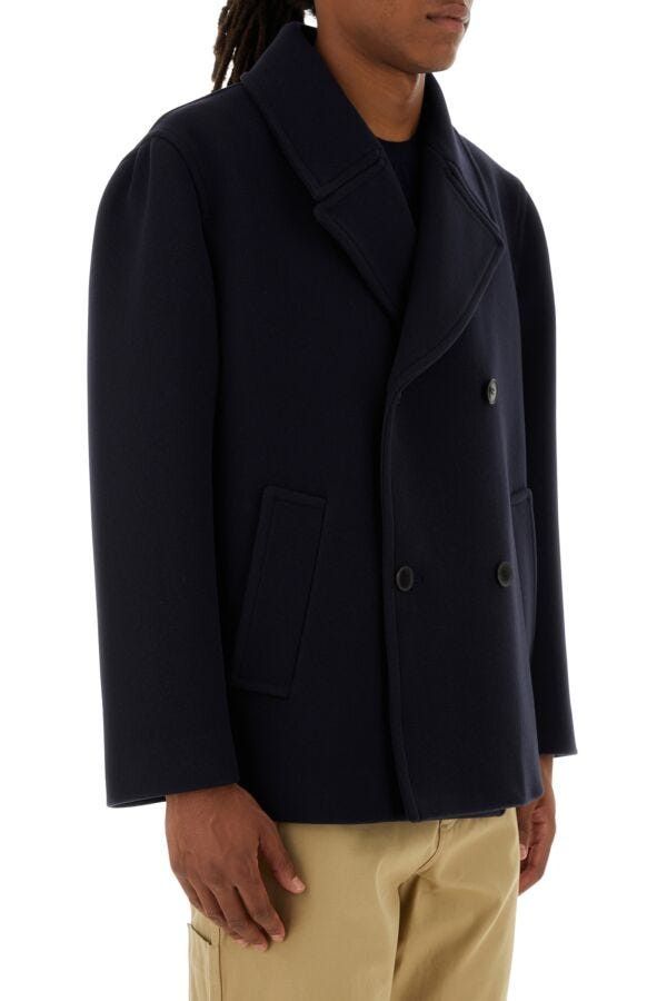 Valentino Midnight Blue Wool Coat Size US L / EU 52-54 / 3 - 5 Thumbnail