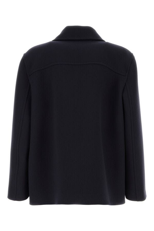 Valentino Midnight Blue Wool Coat Size US L / EU 52-54 / 3 - 4 Thumbnail