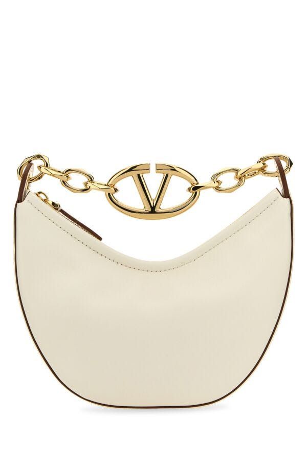 Valentino Ivory Leather Mini Hobo Vlogo Moon Handbag Size ONE SIZE - 3 Thumbnail