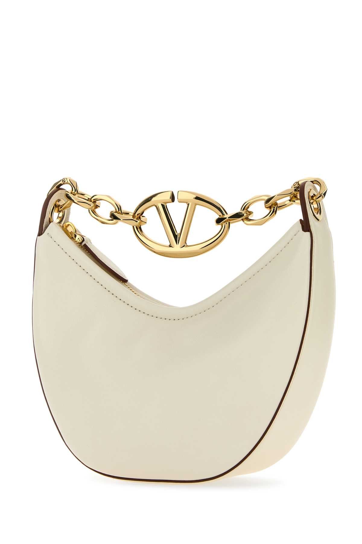 Valentino Ivory Leather Mini Hobo Vlogo Moon Handbag Size ONE SIZE - 2 Thumbnail