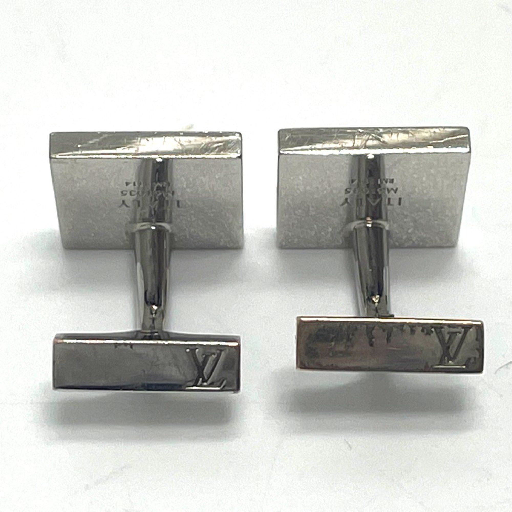 Louis Vuitton Louis Vuitton M61035 Damier 4 Cufflinks cuffs Silver Size ONE SIZE - 4 Thumbnail