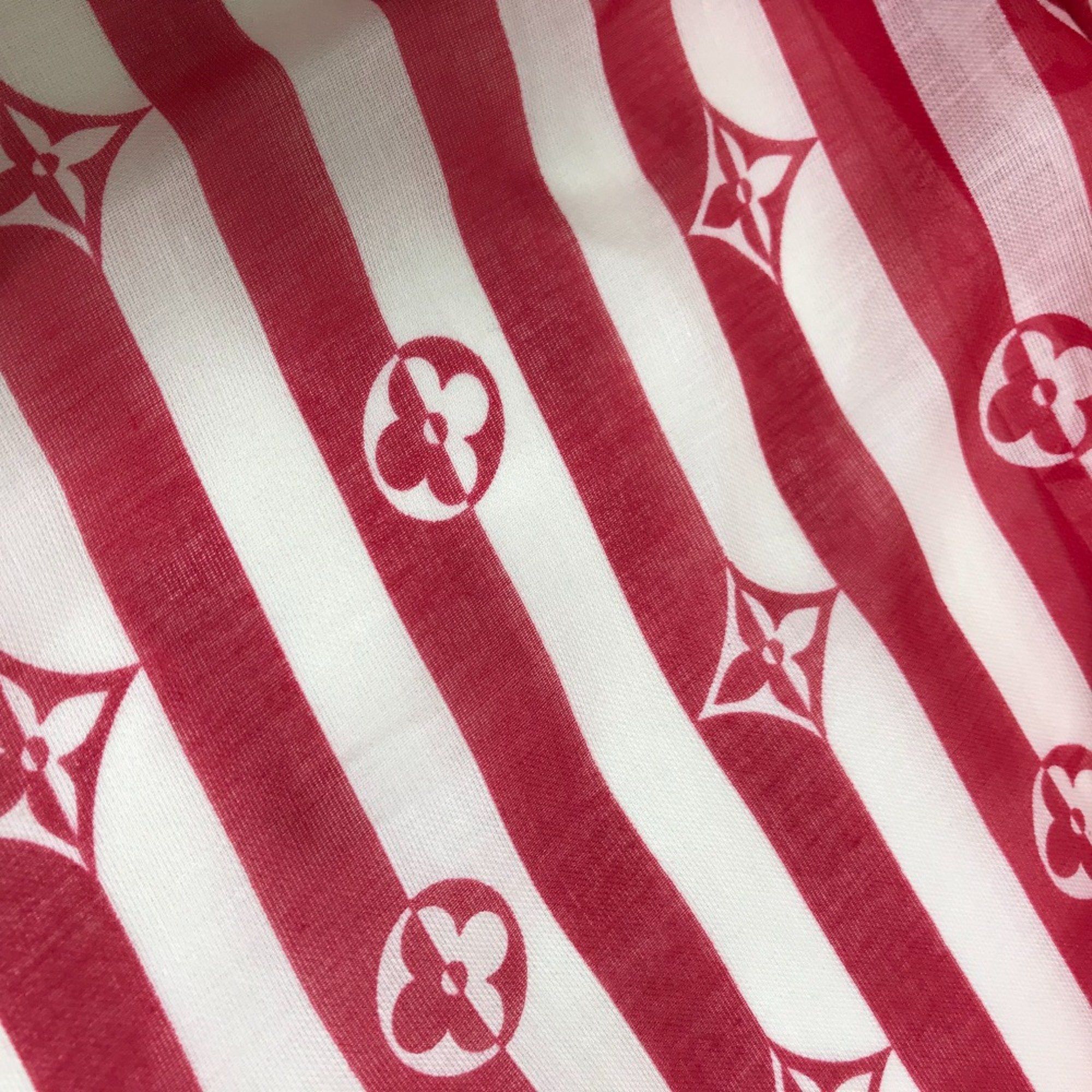 Louis Vuitton Louis Vuitton M76193 Width Stole/Shawl White x Red Size ONE SIZE - 4 Thumbnail