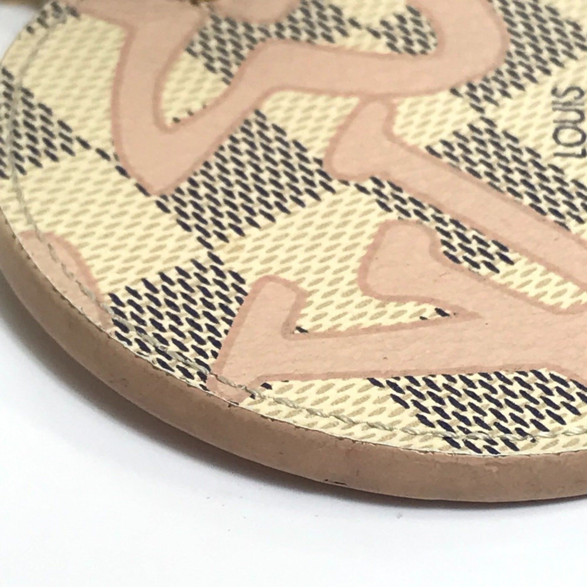 Louis Vuitton Louis Vuitton M61943 Damier Azur charm Key Holder White x Pink Size ONE SIZE - 6 Thumbnail